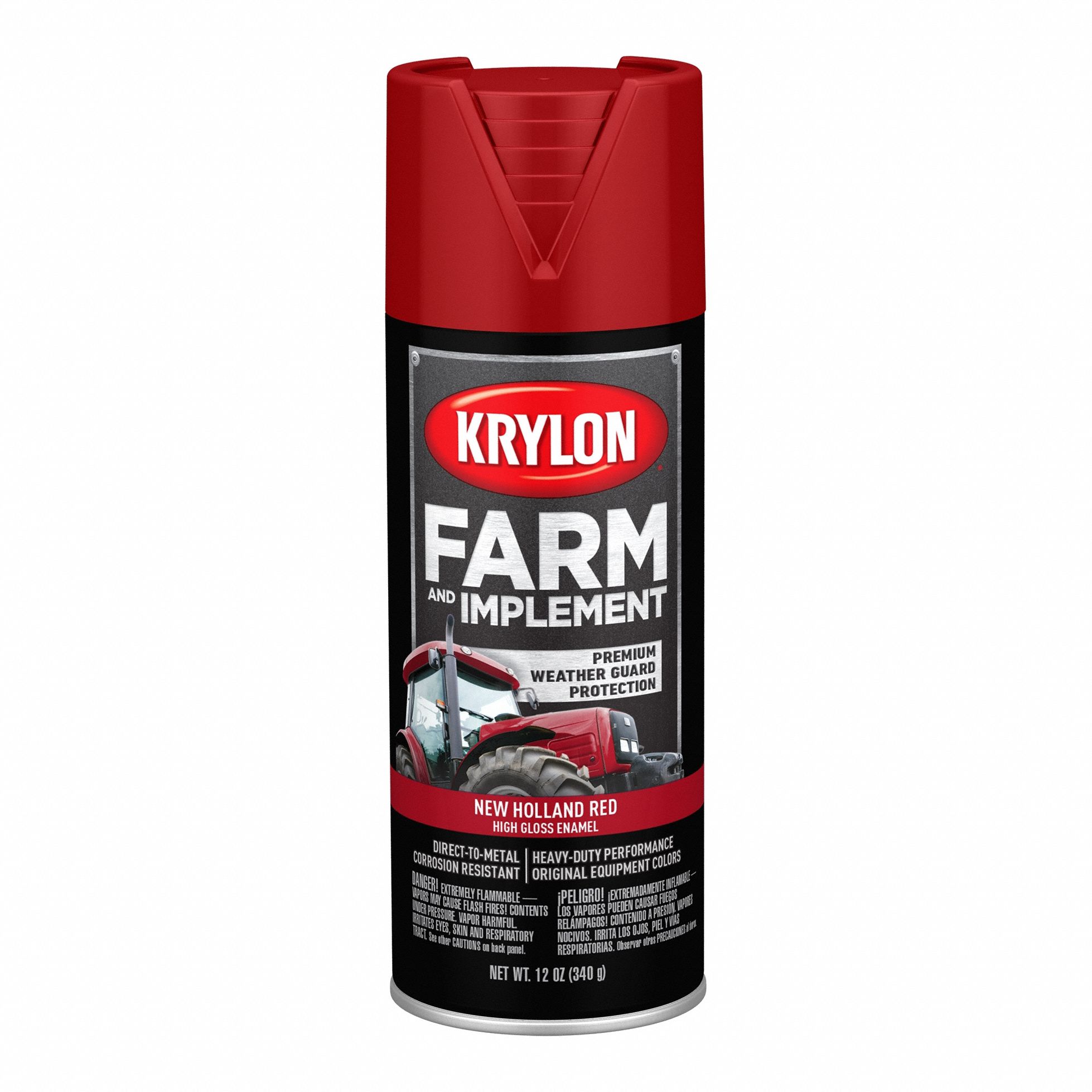 Spray Paint: Premium Spray Paints, DTM Coating/Rust Preventative, Red, Metal/Wood, Solvent