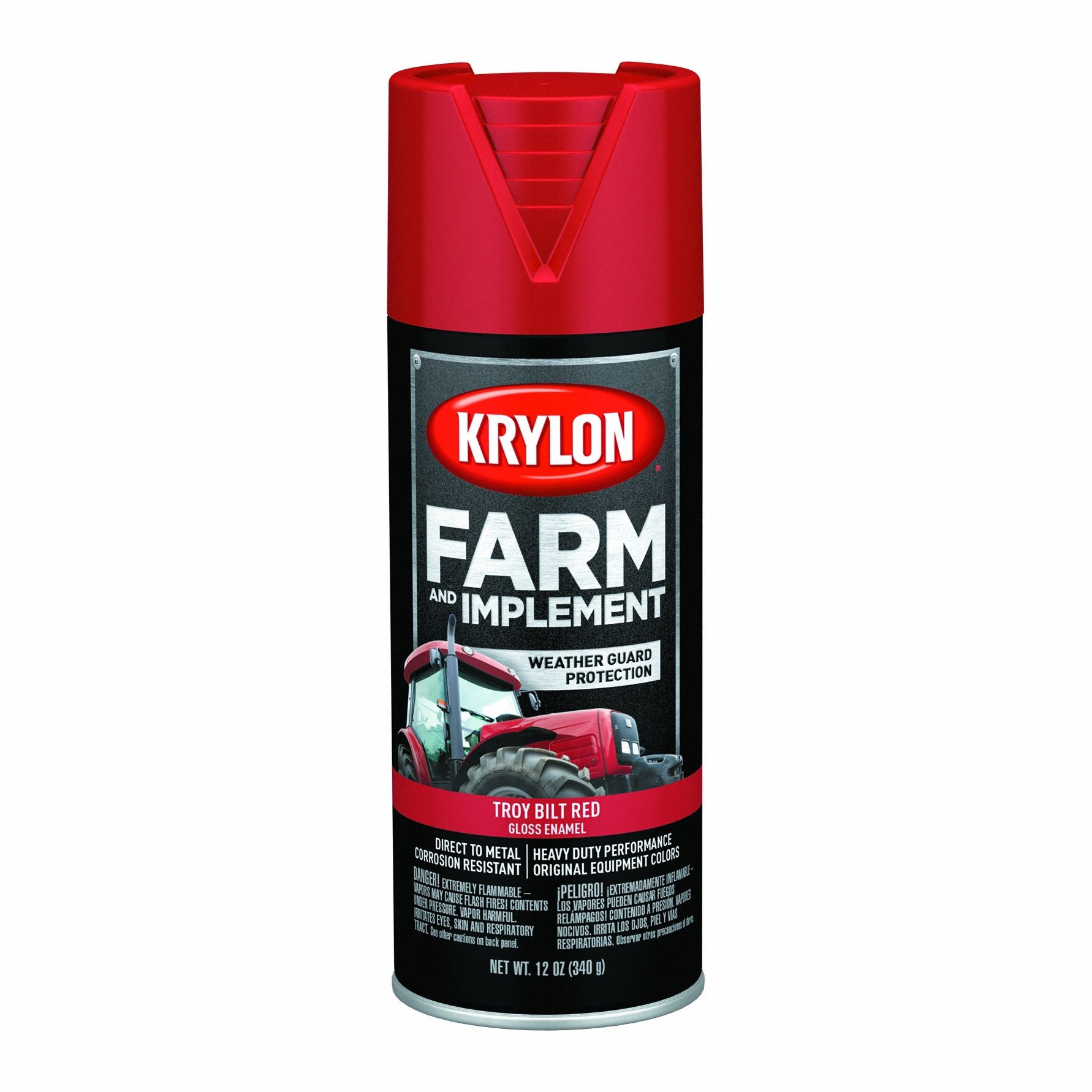 Spray Paint: Premium Spray Paints, DTM Coating/Rust Preventative, Red, Metal/Wood, Solvent
