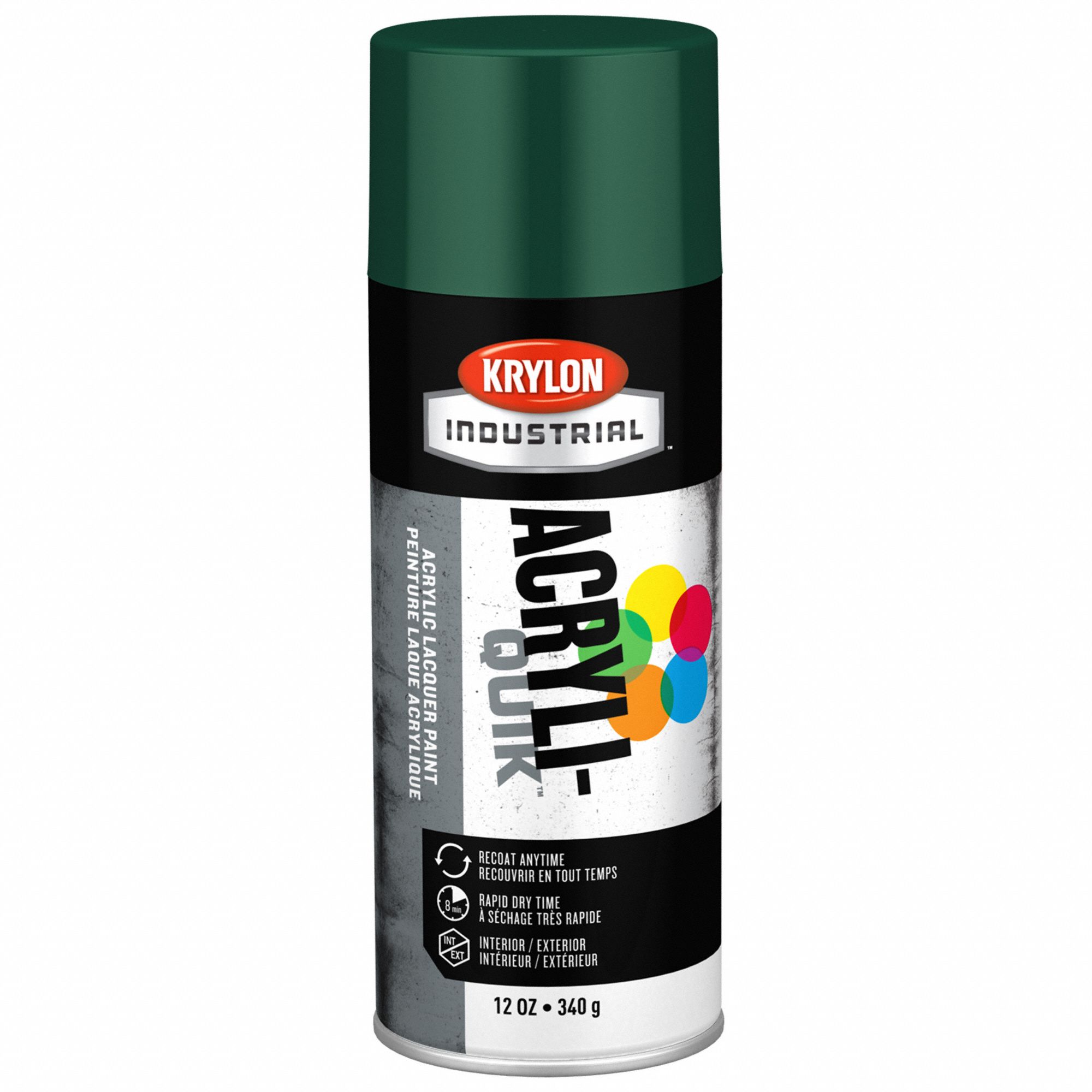 Krylon Industrial K02001A07 Spray Paint, Hunter Green, Gloss