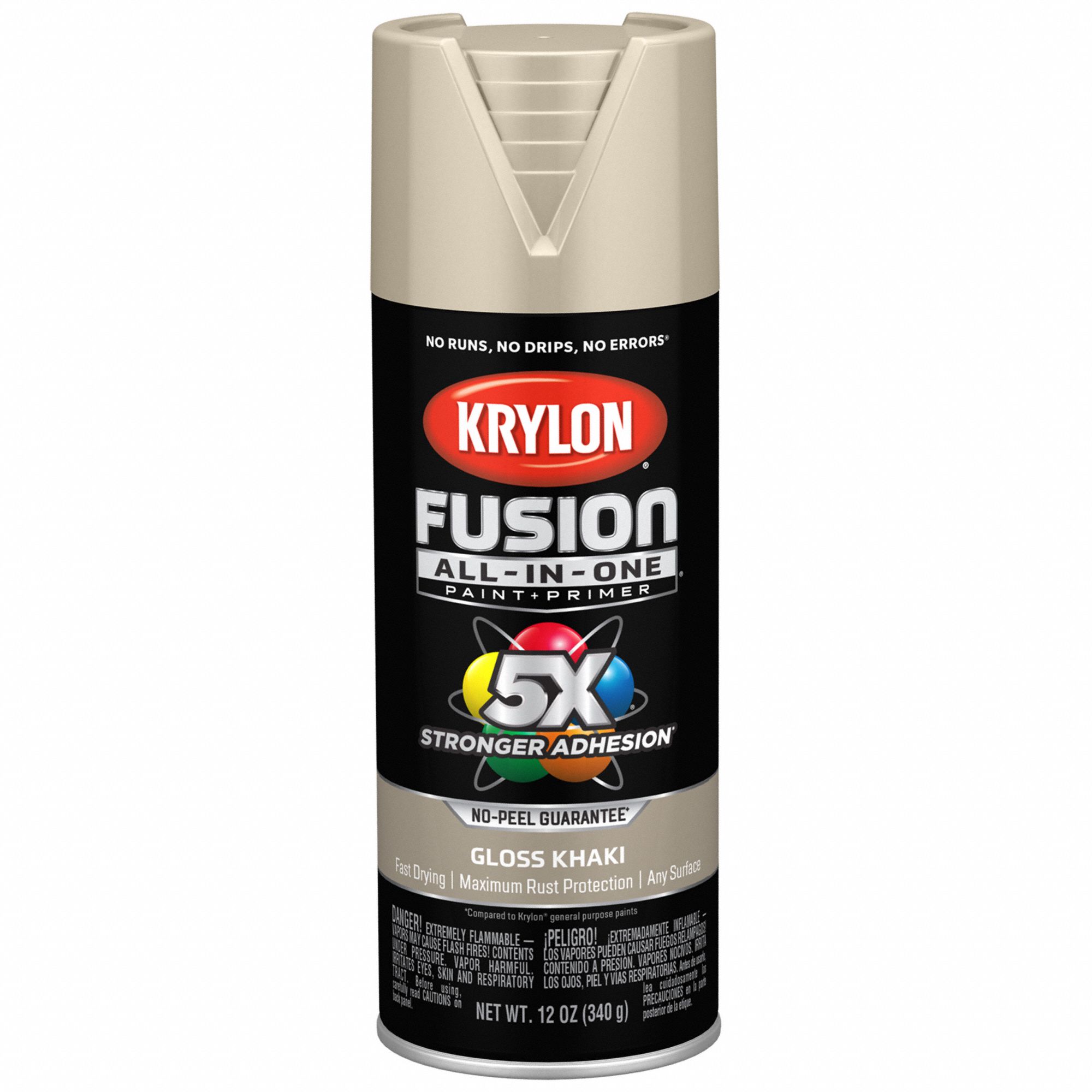 Krylon K02713007 Fusion Spray Paint Gloss Khaki 12 Ounce