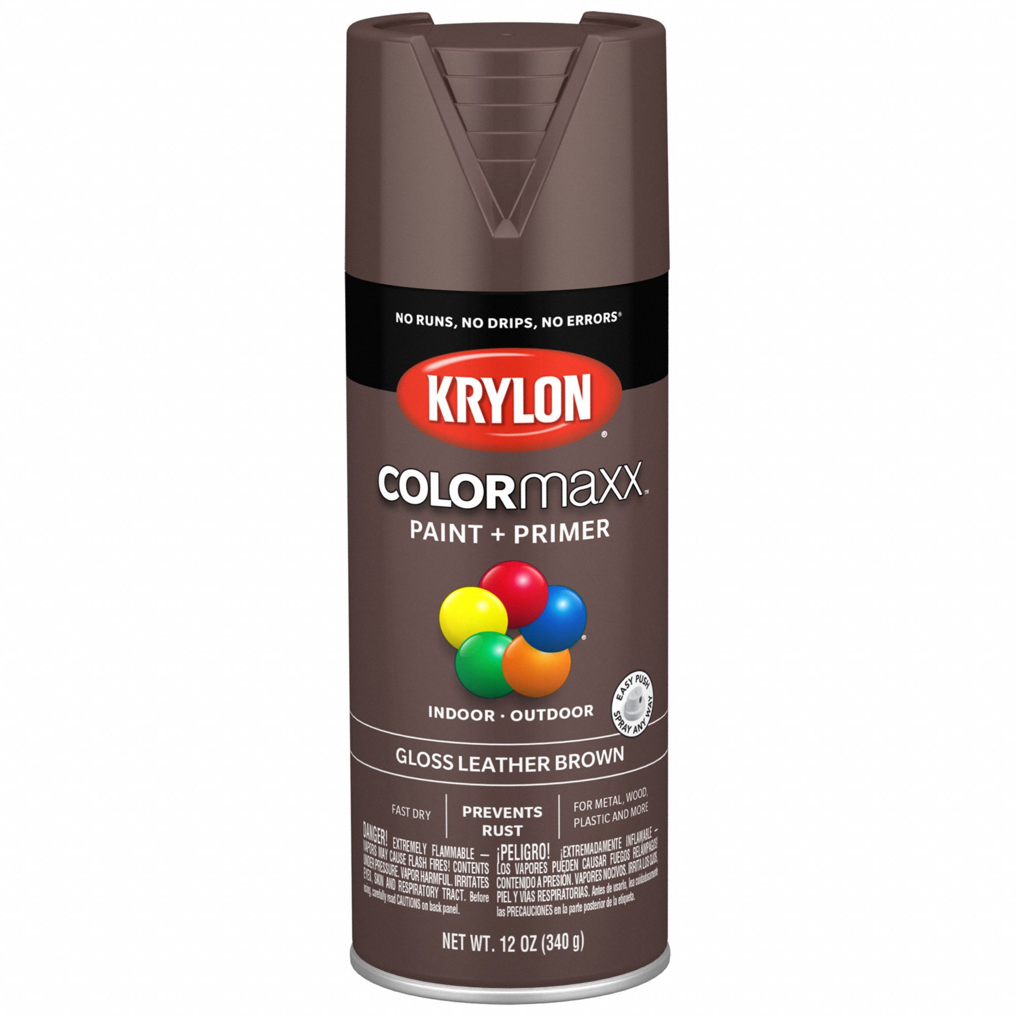 Spray Paint Gloss Leather Brown 12 oz