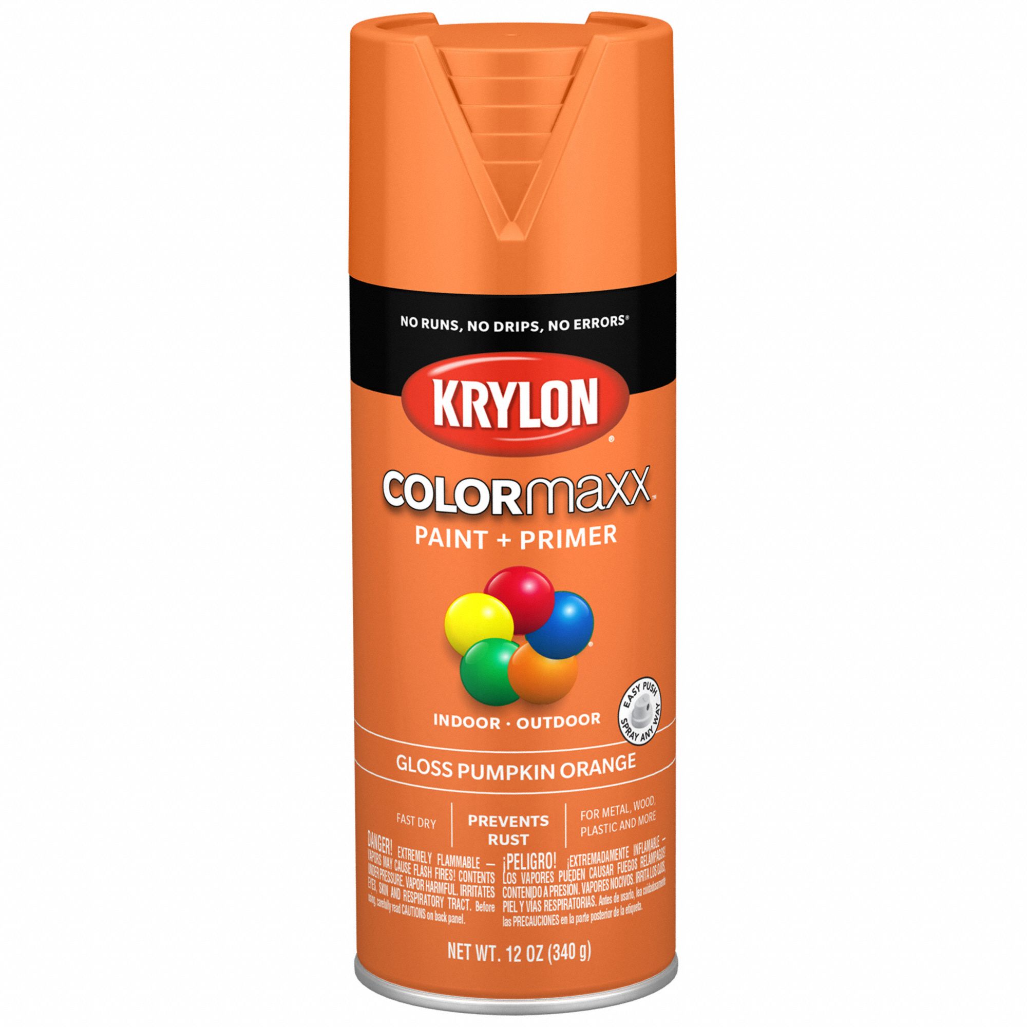 Spray Paint: Premium Spray Paints, Rust Preventative Spray Paint, Orange, Solvent, Acrylic