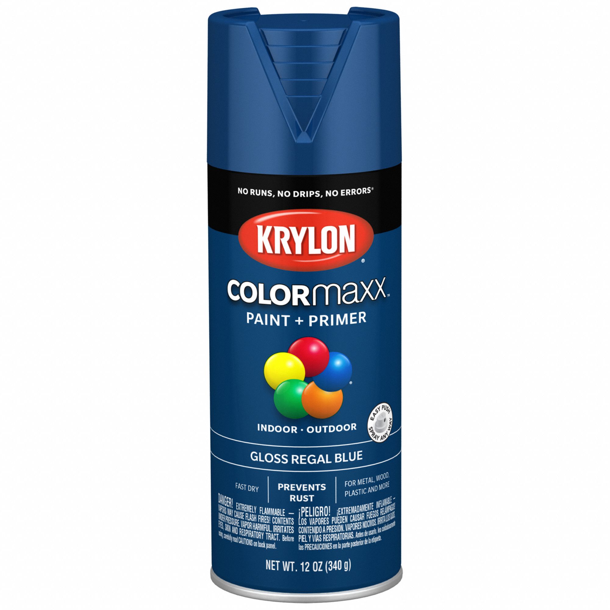 Spray Paint: Premium Spray Paints, Rust Preventative Spray Paint, Blue, Solvent, Acrylic