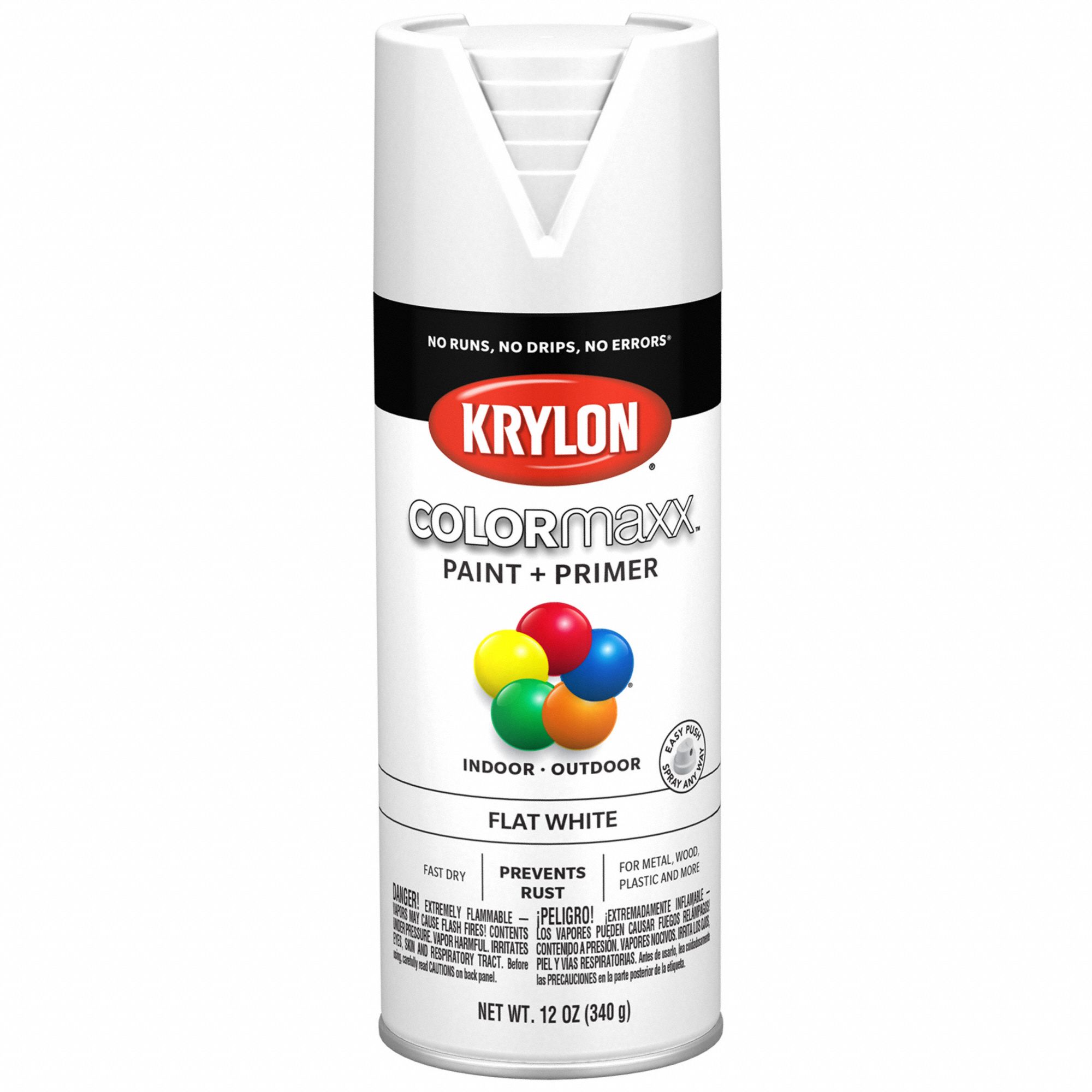Spray Paint Flat White 12 oz