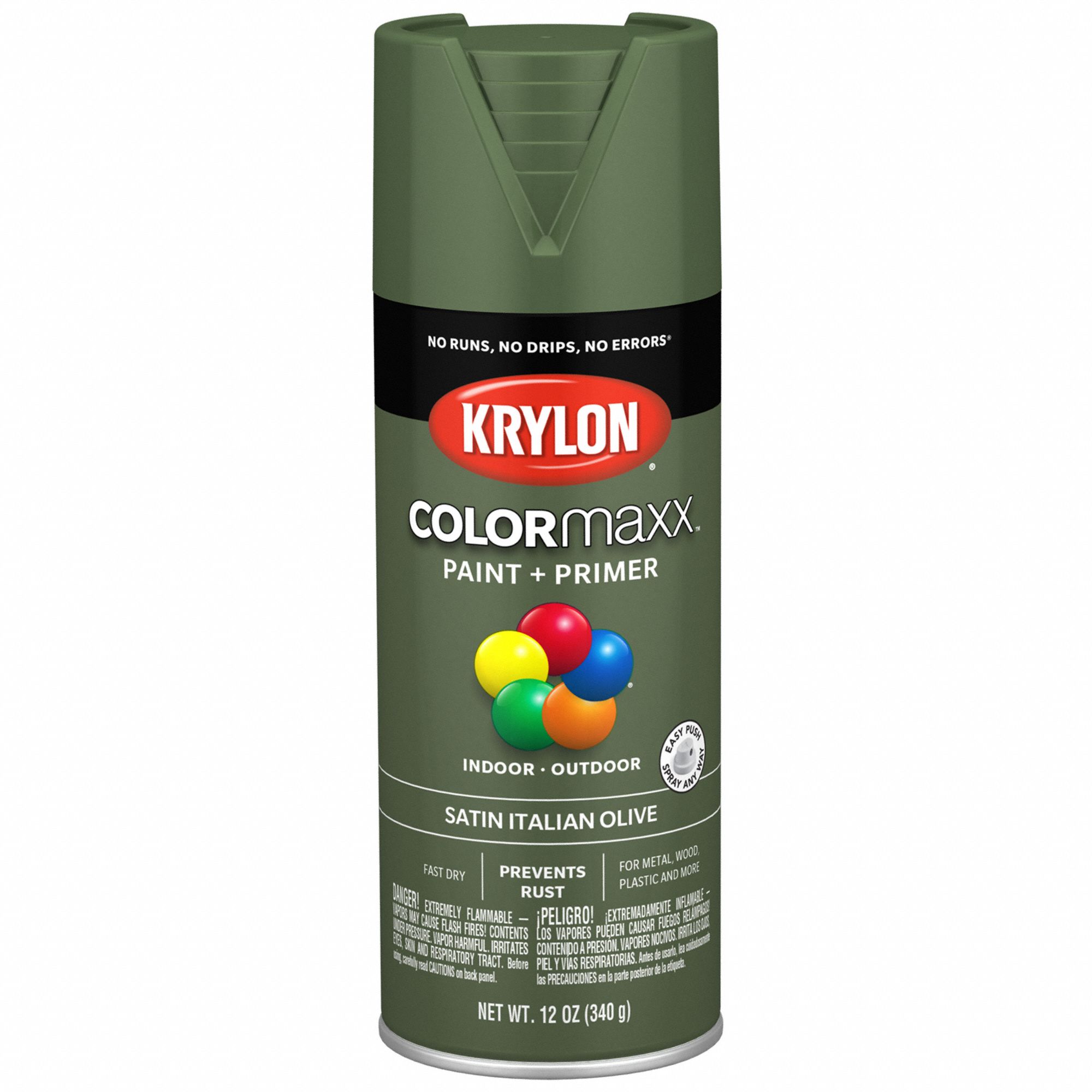 Spray Paint: Premium Spray Paints, Rust Preventative Spray Paint, Green, Solvent, Acrylic