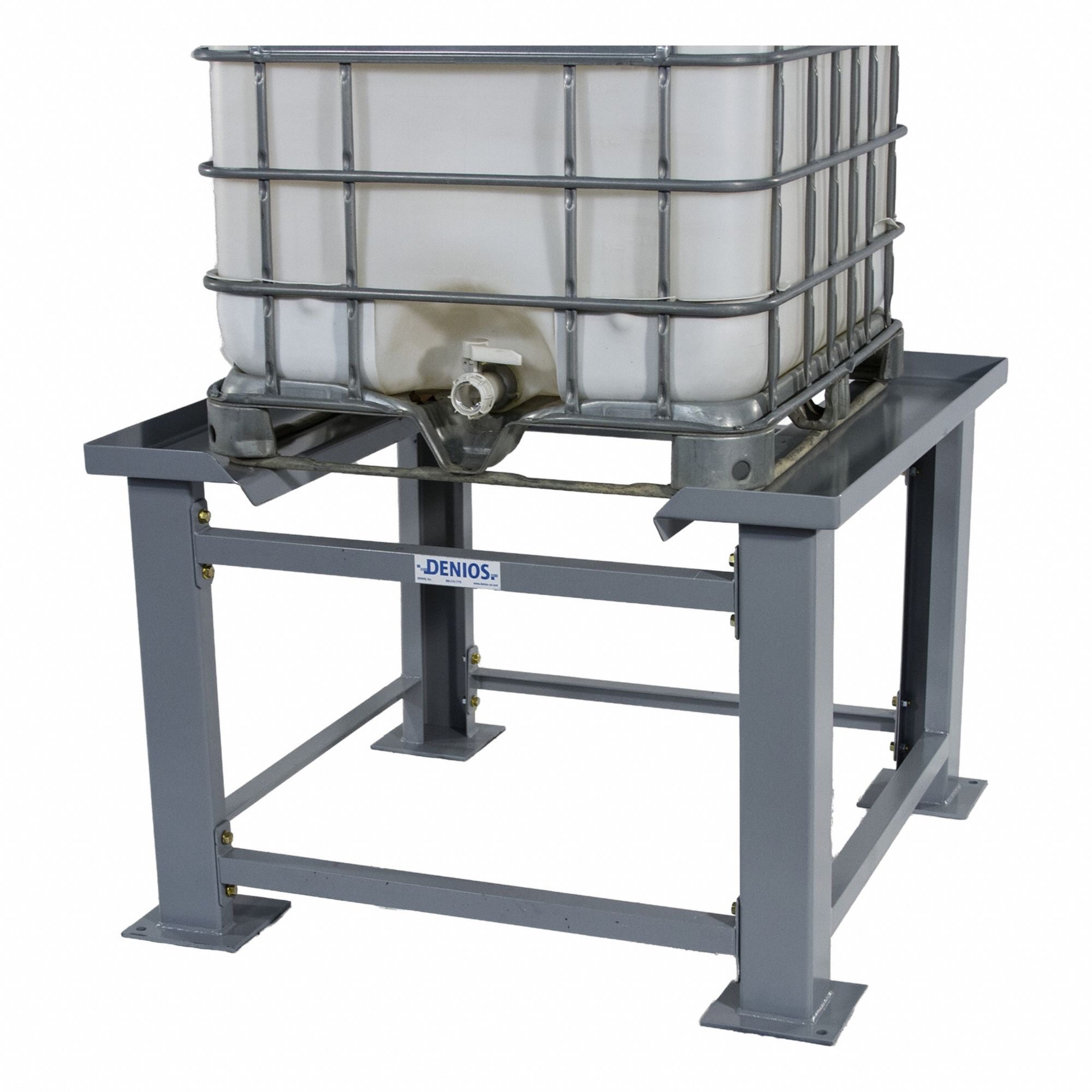 IBC Tote Dispensing Systems: 52 in L x 52 in x x 12 in, 7, 500 lb Load Capacity, For 1 IBC