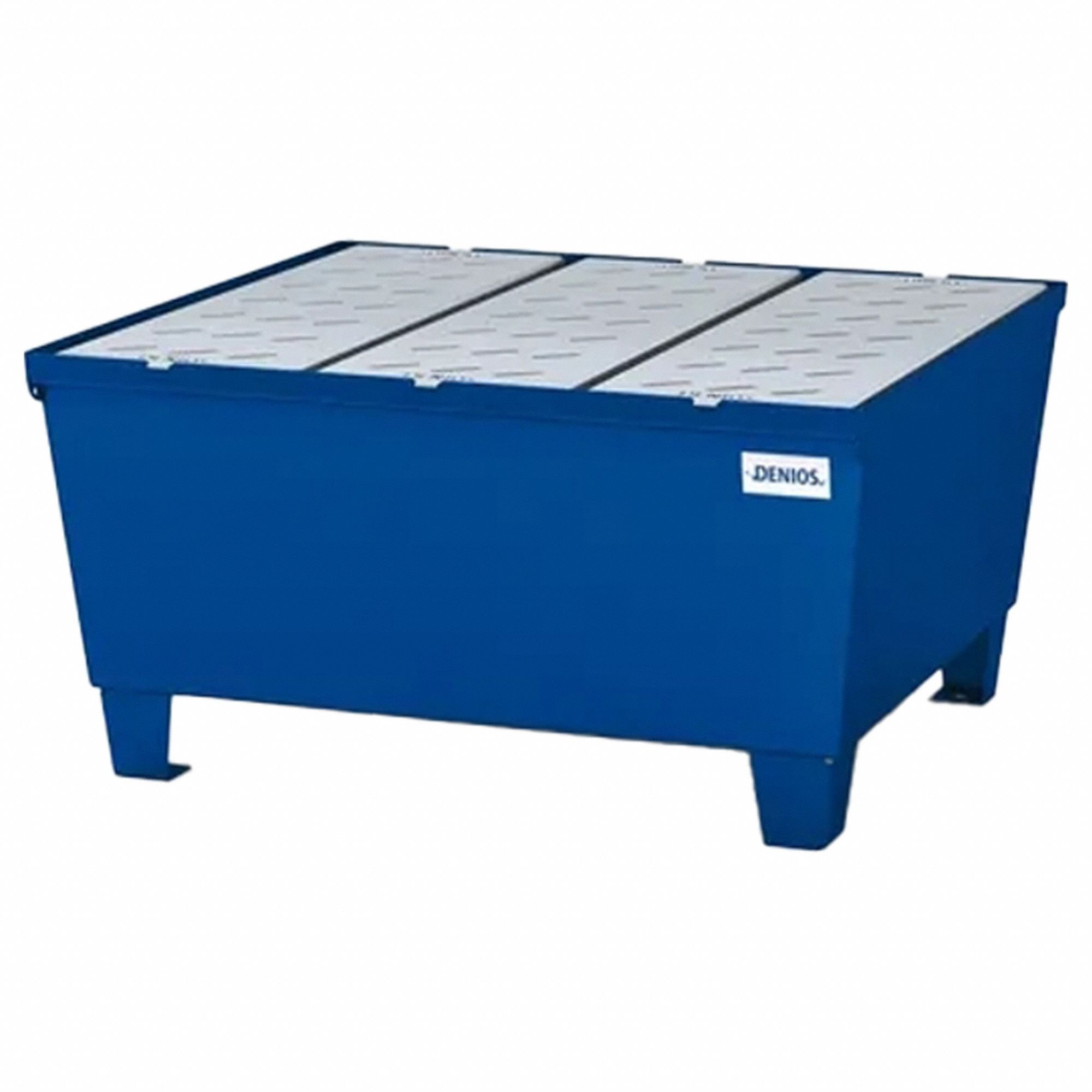 Spill Pallet: For 1 Drums, 37 in x 34 in x 19 in, 66 gal Spill Capacity, 600 lb Load Capacity