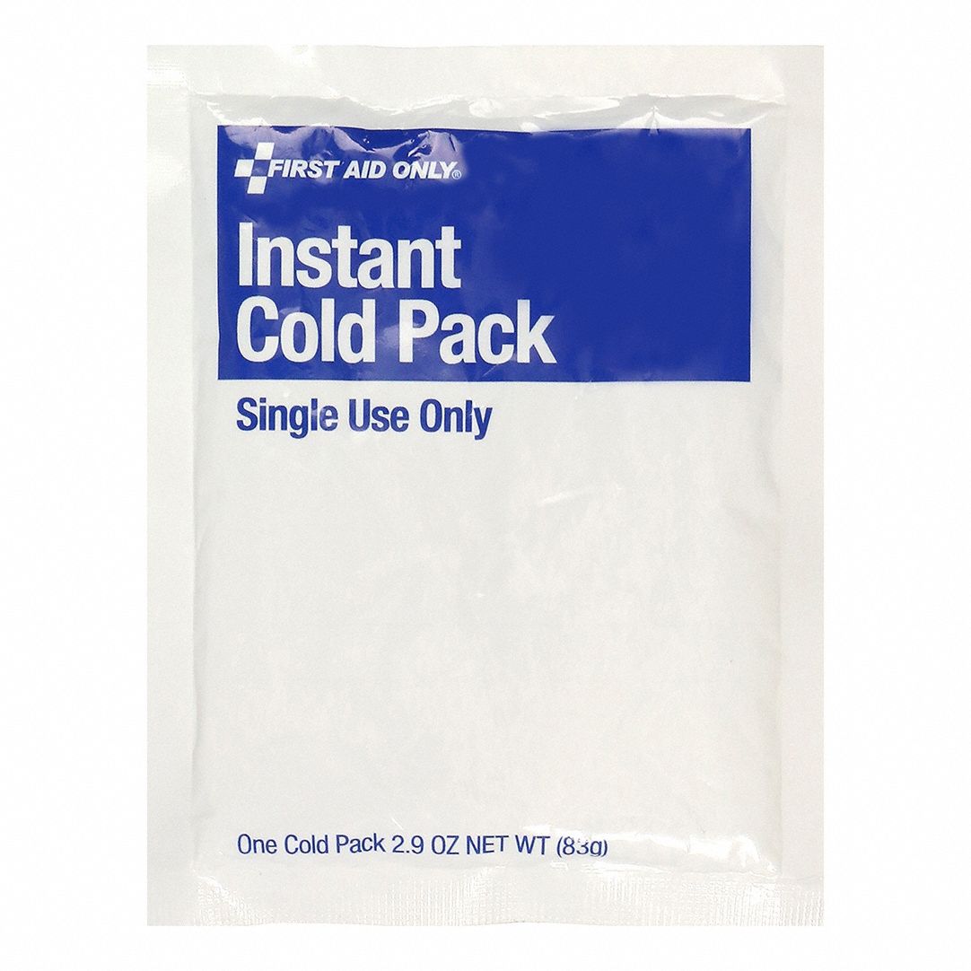 FIRST AID ONLY, 5 1/2 in Temp Pack Lg, 4 1/2 in Temp Pack Wd, Cold Pack ...