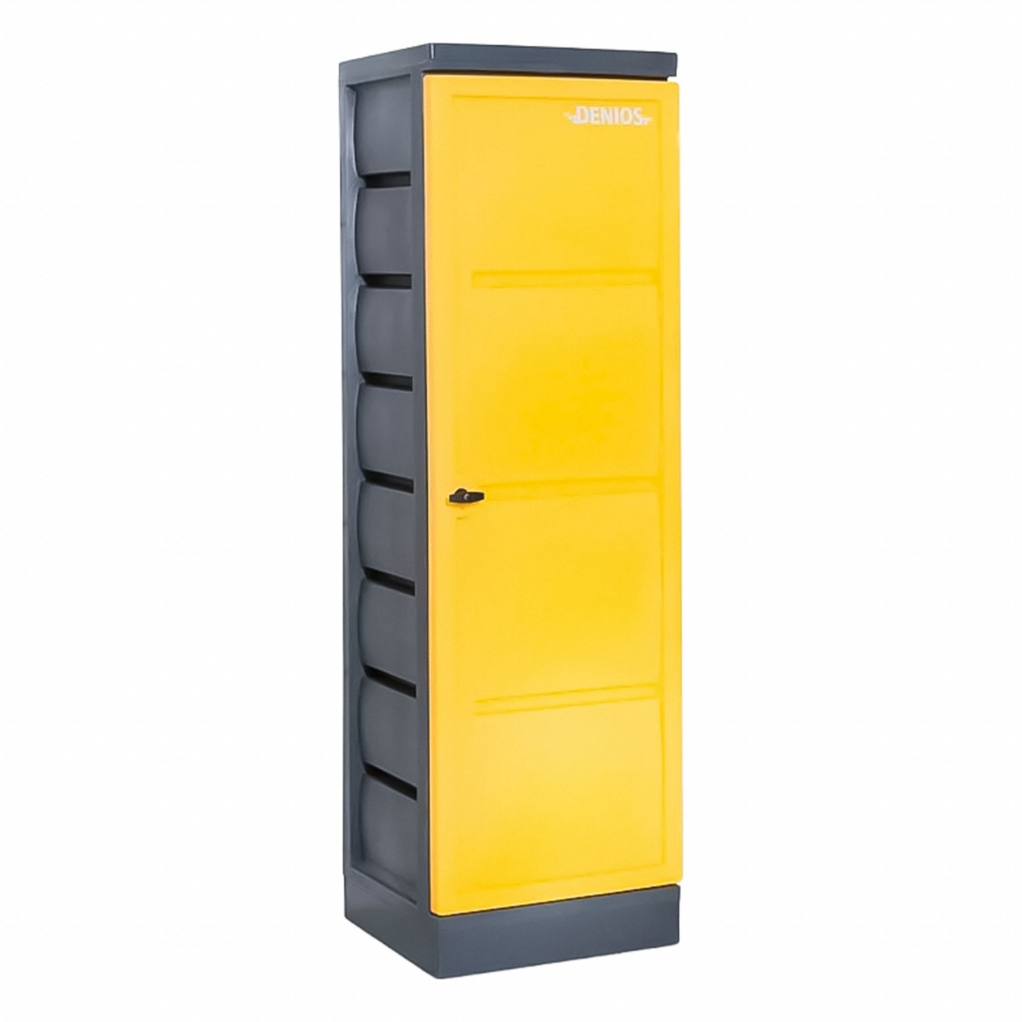 Corrosives Safety Storage Cabinet: Std, 10 gal, 25 1/4 in x 24 in x 78 1/2 in, Blue, Keyed