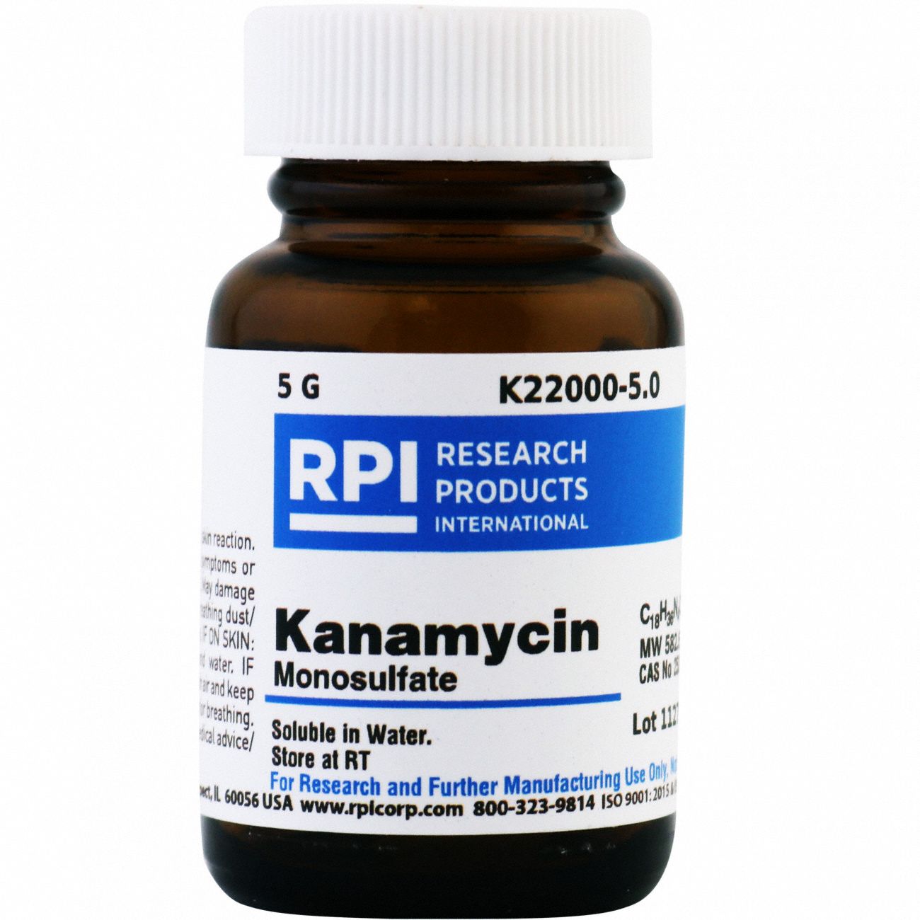Kanamycin Monosulfate (Kanamycin A), 5g