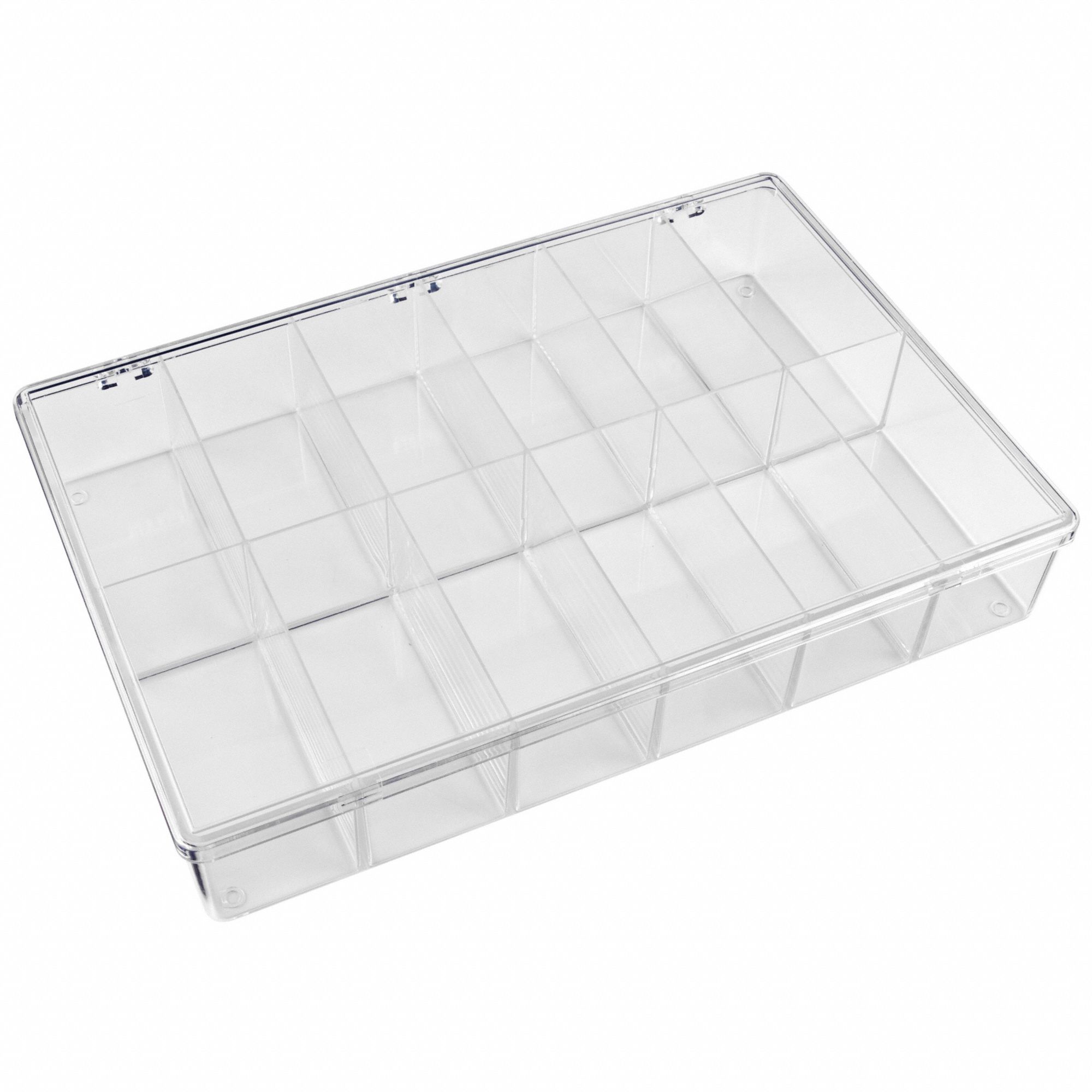 FLAMBEAU, 13 in x 2 7/8 in, Clear, Compartment Box - 2W469|6676KC ...