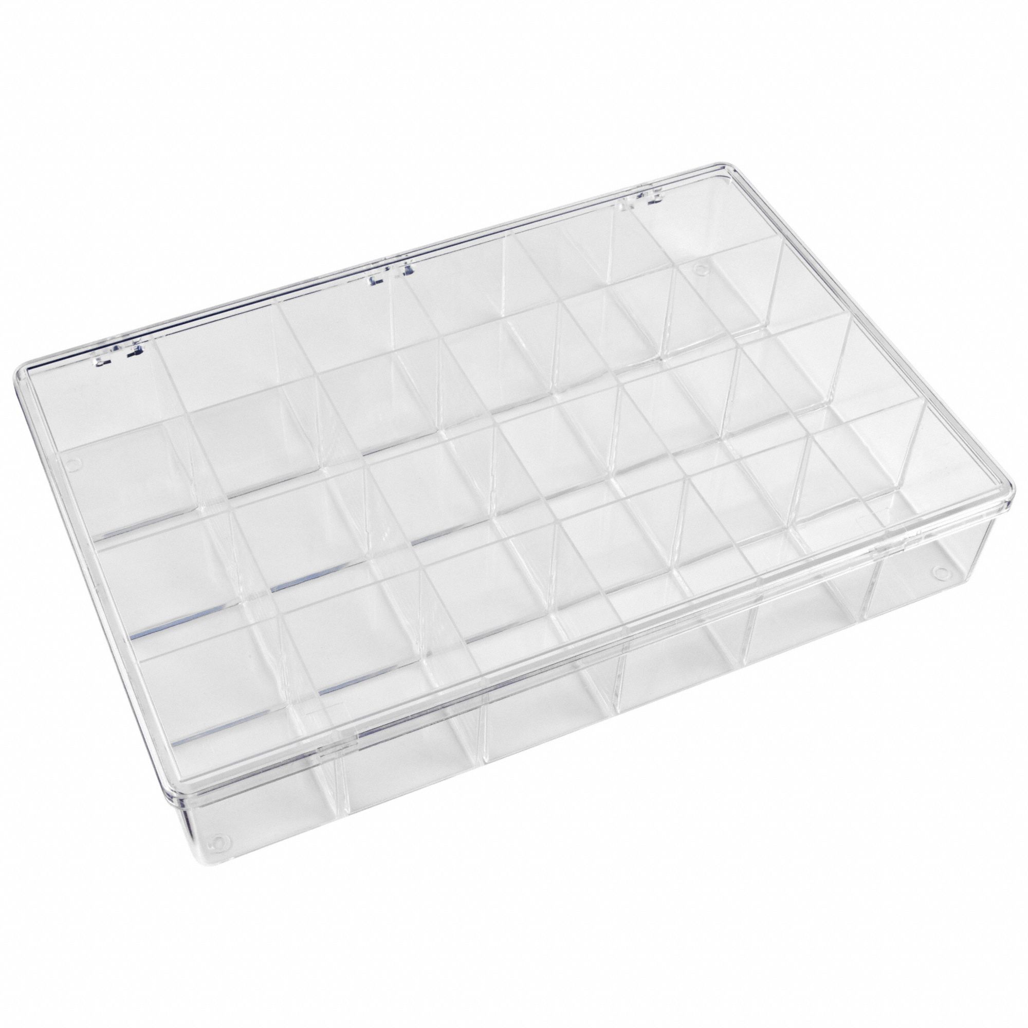 FLAMBEAU, 13 in x 2 7/8 in, Clear, Compartment Box - 2W467|6680KC ...