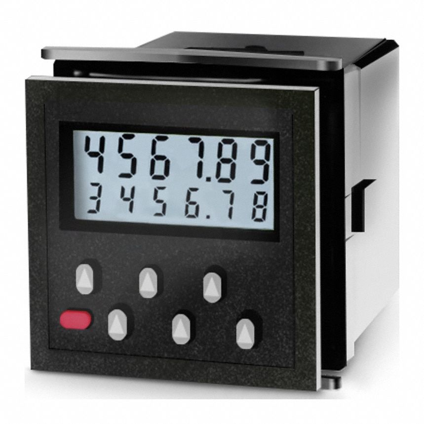 Preset Counter: Front Panel Mounting, High Contrast, UL, LCD, 500 Counts/Second, Black