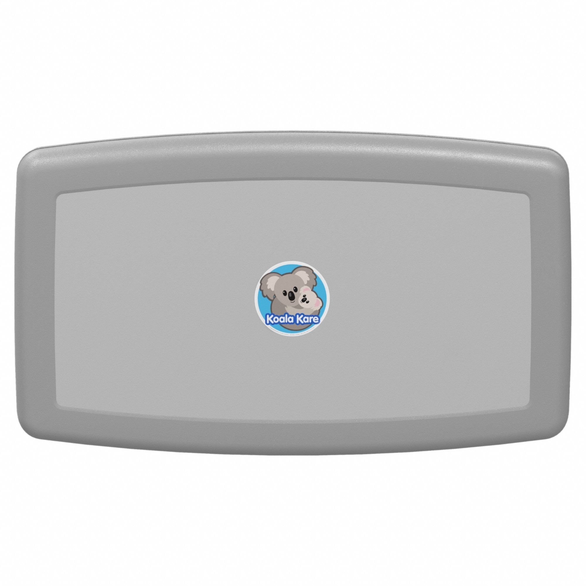 KOALA KARE Baby Changing Station: Mfr Part # KB300-01 GREY, Polypropylene, 20 3/4 in x 36 in x 4 in