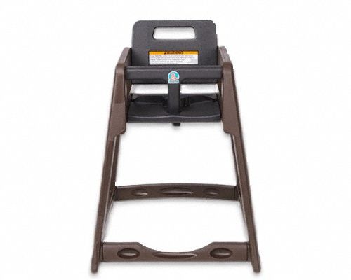 High Chairs: Brown, 30 1/4 in Overall Ht, 22 1/4 in Overall Wd, 23 1/2 in Dp