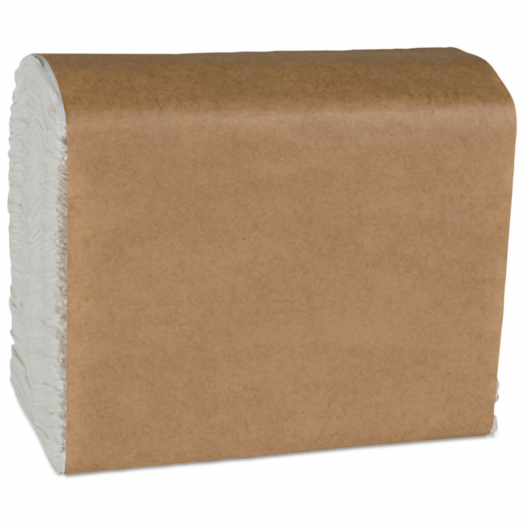 Disposable Dispenser Napkin: 1 Ply, 6 3/4 in x 3 1/2 in, White, Plain, Tall-Fold, 10, 000 PK