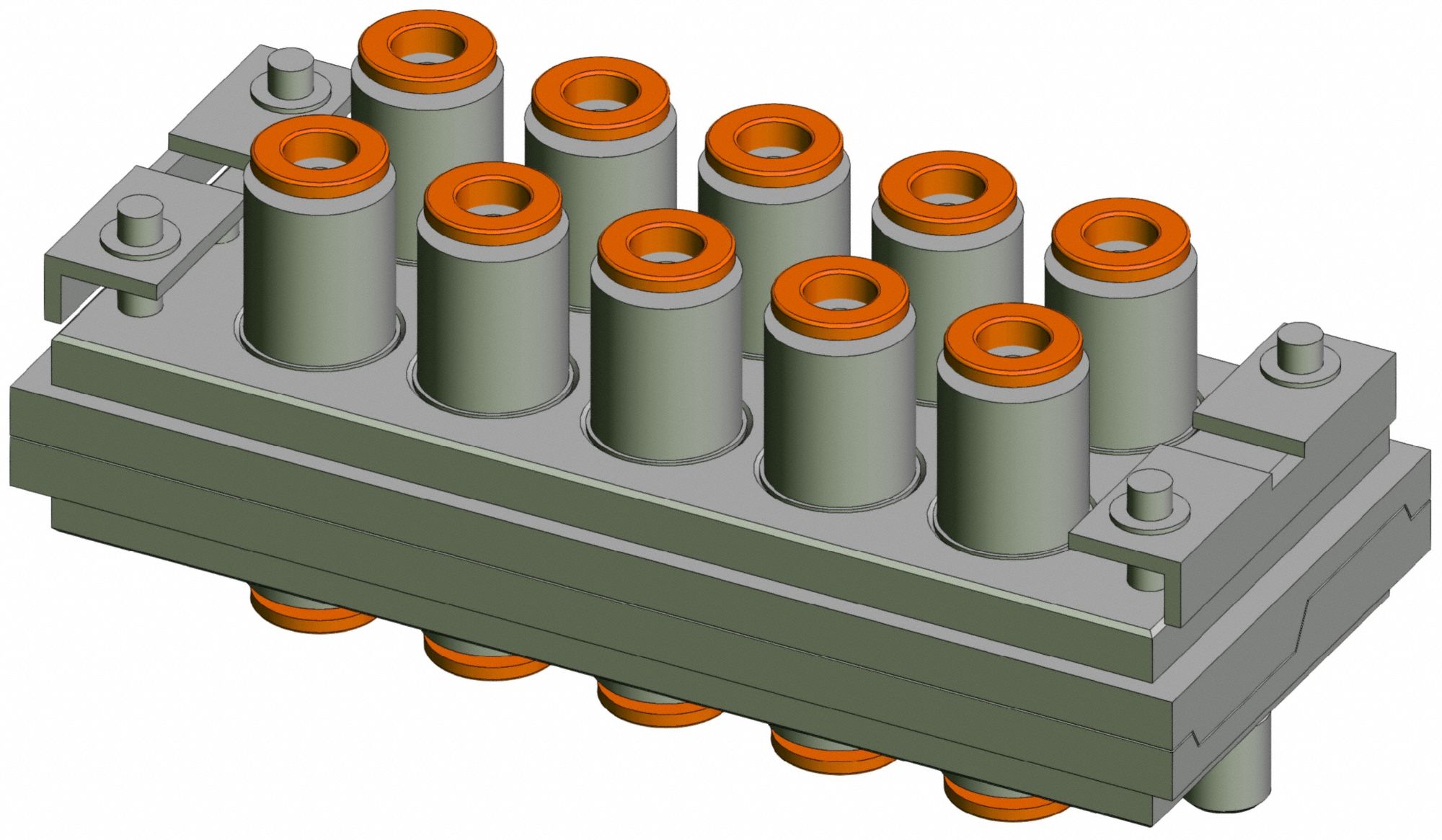 Multi-Connector: FEP/Nylon/PFA/Polyurethane/Soft Nylon, 20 Connecting Tubes