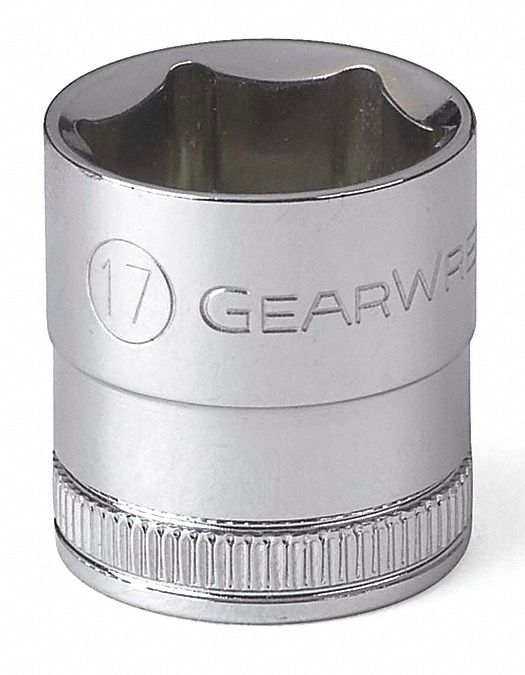 SOCKET,STANDARD,17 MM L,3/8
