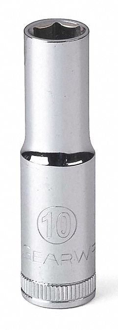 SOCKET,DEEP,10 MM L,3/8" DR,6 PT