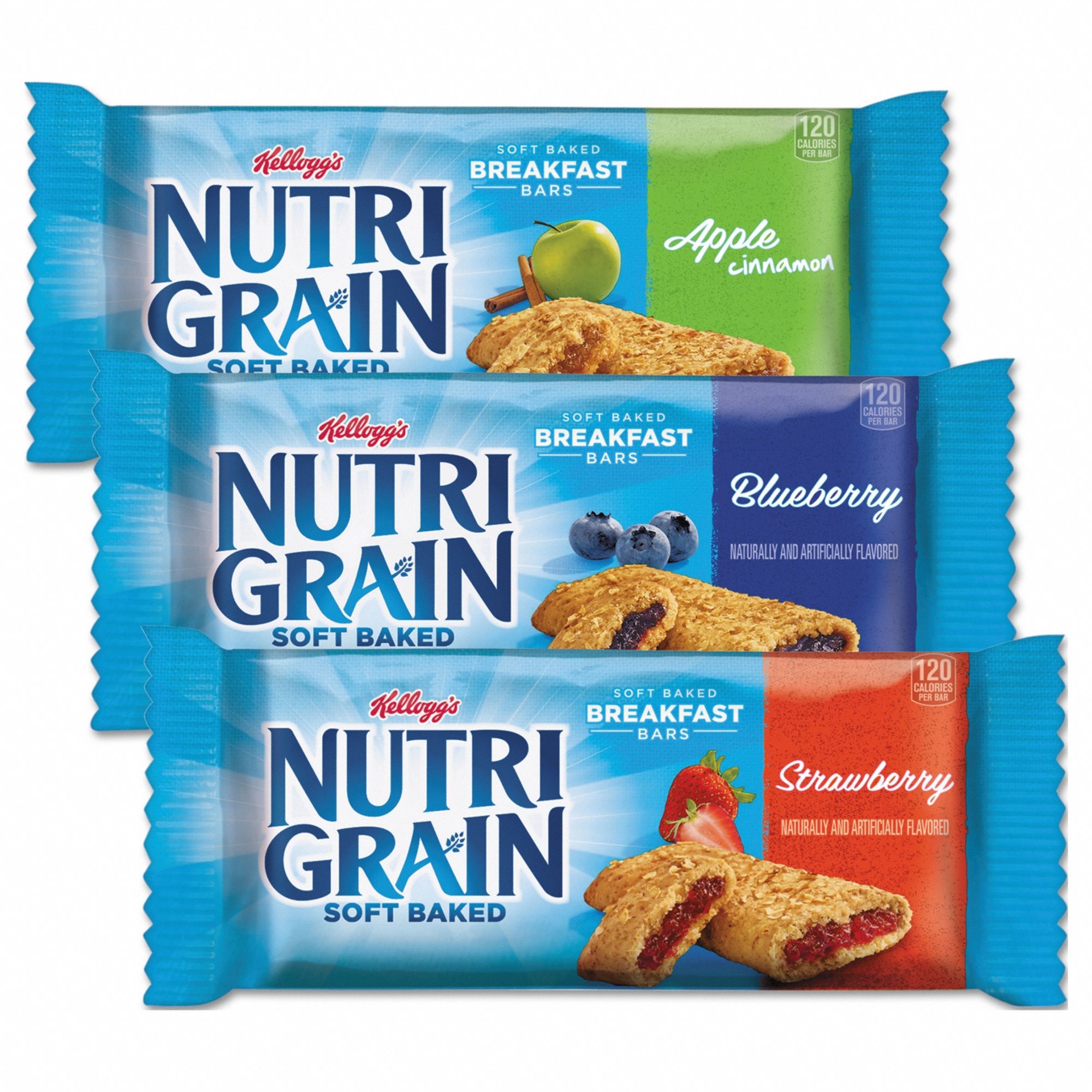 Cereal Bar: Apple/Blueberry/Strawberry, 1.3 oz Item Size, 48 Items Per Pack