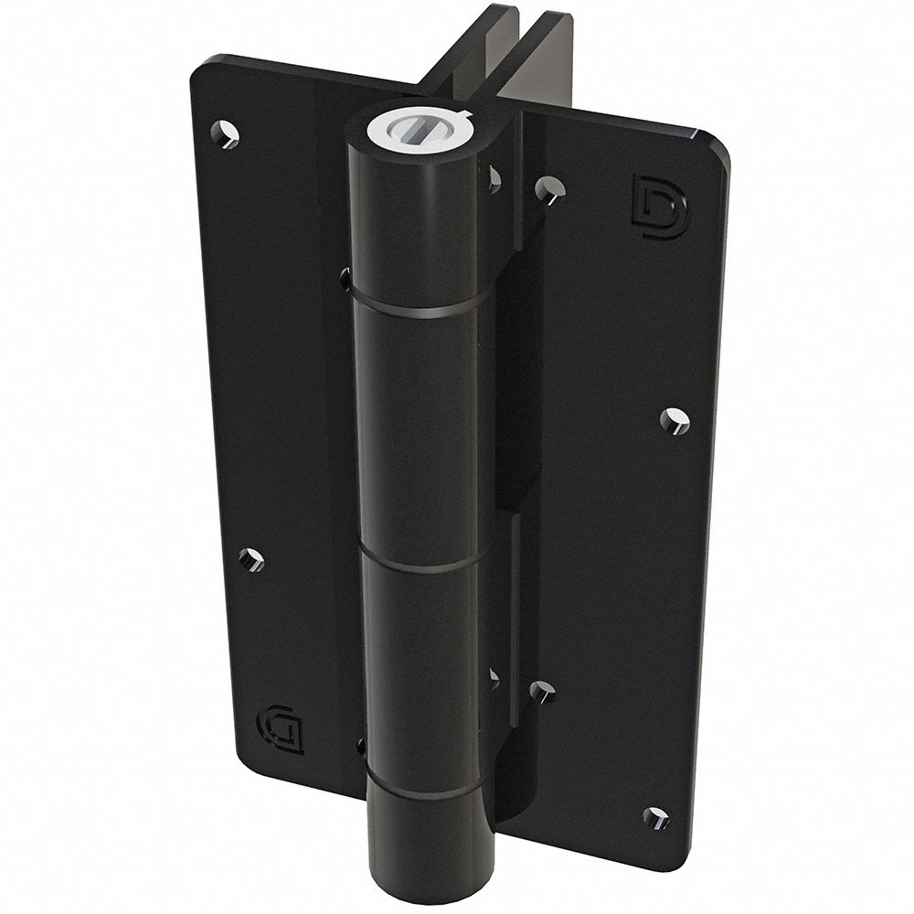 Gate Hinge: Aluminum, 5 3/4 in Leaf Ht, 3 1/2 in Leaf Wd, 1 PR