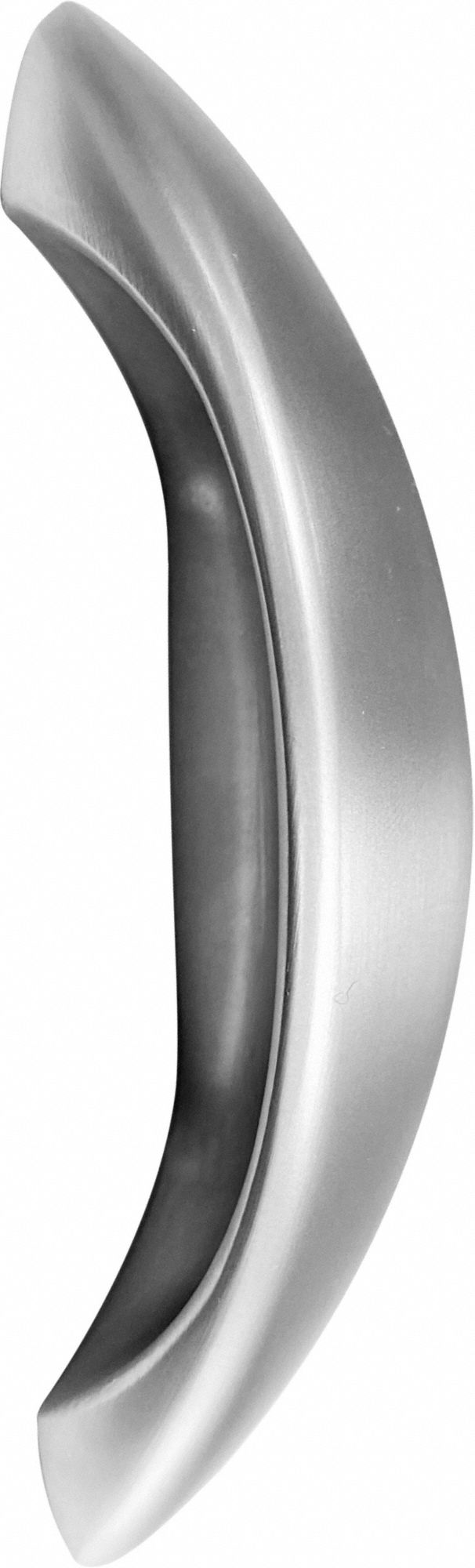 Pull Handle: Thru-Bolt, Aluminum, Silver, 3 in Mounting Hole Center to Center