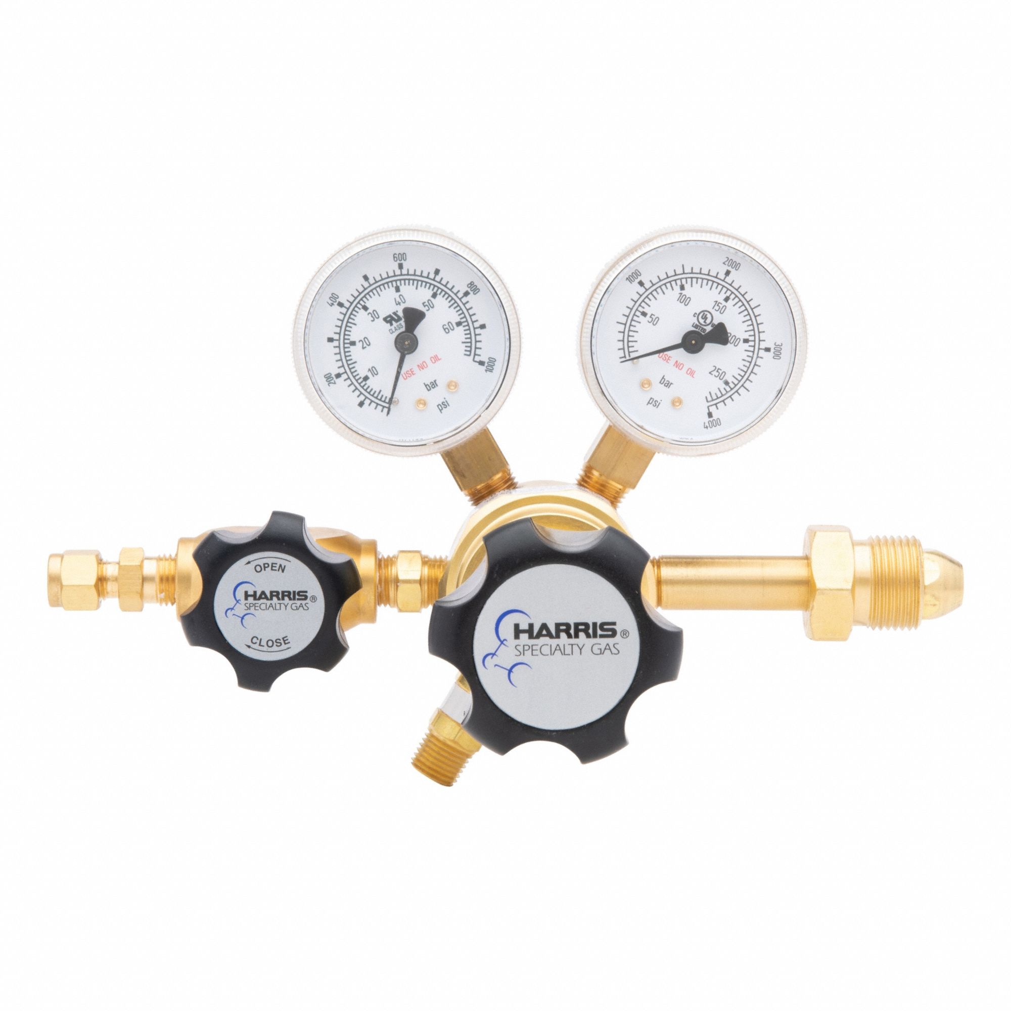 HARRIS, Single Stage, CGA 580 Inlet, High Purity Gas Regulator - 30AA71 ...