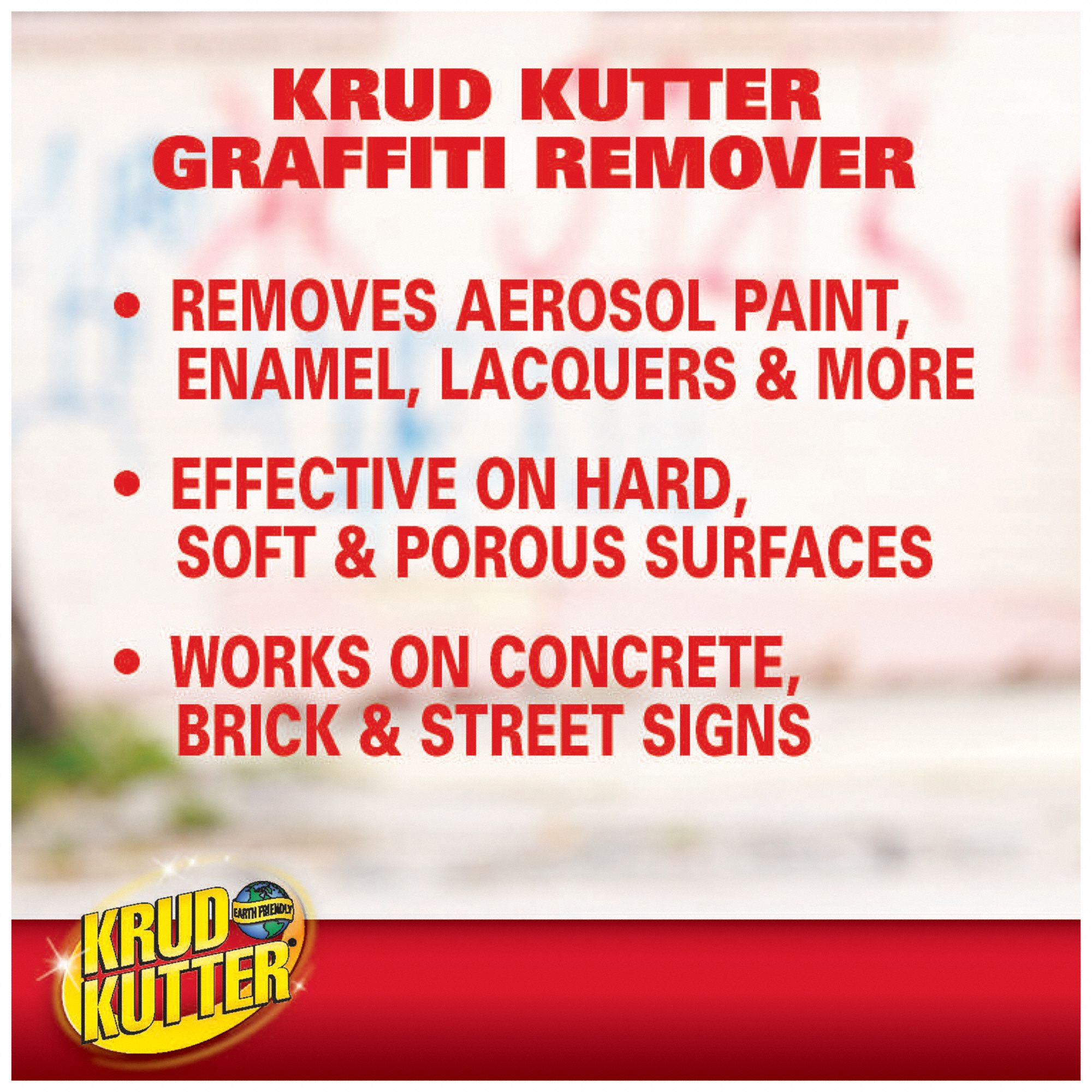 KRUD KUTTER Graffiti Remover Drum, 55 gal, Liquid 10K020GR55 Grainger