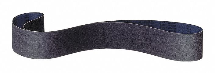 SANDING BELT, MEDIUM, CS320Y SERIES, 120 GRIT, BLK, 120 X 4 IN, SILICON CARBIDE/POLYESTER