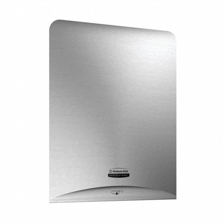 PAPER TOWEL DISPENSER, STANDARD CORE, 7½ IN TOWEL WIDTH, STAINLESS STEEL, SILVER