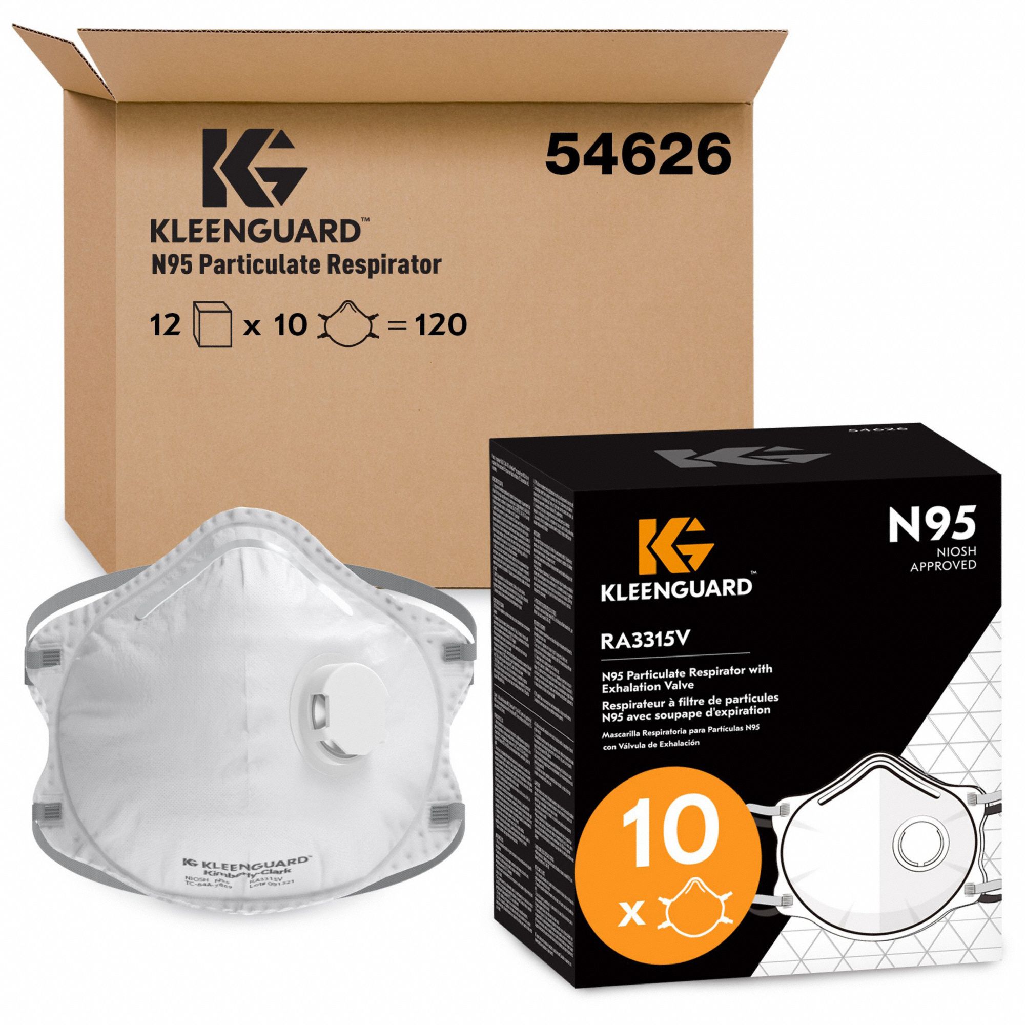 PARTICULATE RESPIRATOR,WHITE,N95,PK10