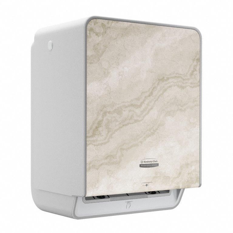 PAPER TOWEL DISPENSER, STANDARD CORE, 7½ IN TOWEL WIDTH, PLASTIC, BEIGE