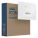 TOILET PAPER DISPENSER, HIGH CAPACITY, VERTICAL DOUBLE RL, PLASTIC, CHERRY BLOSSOM