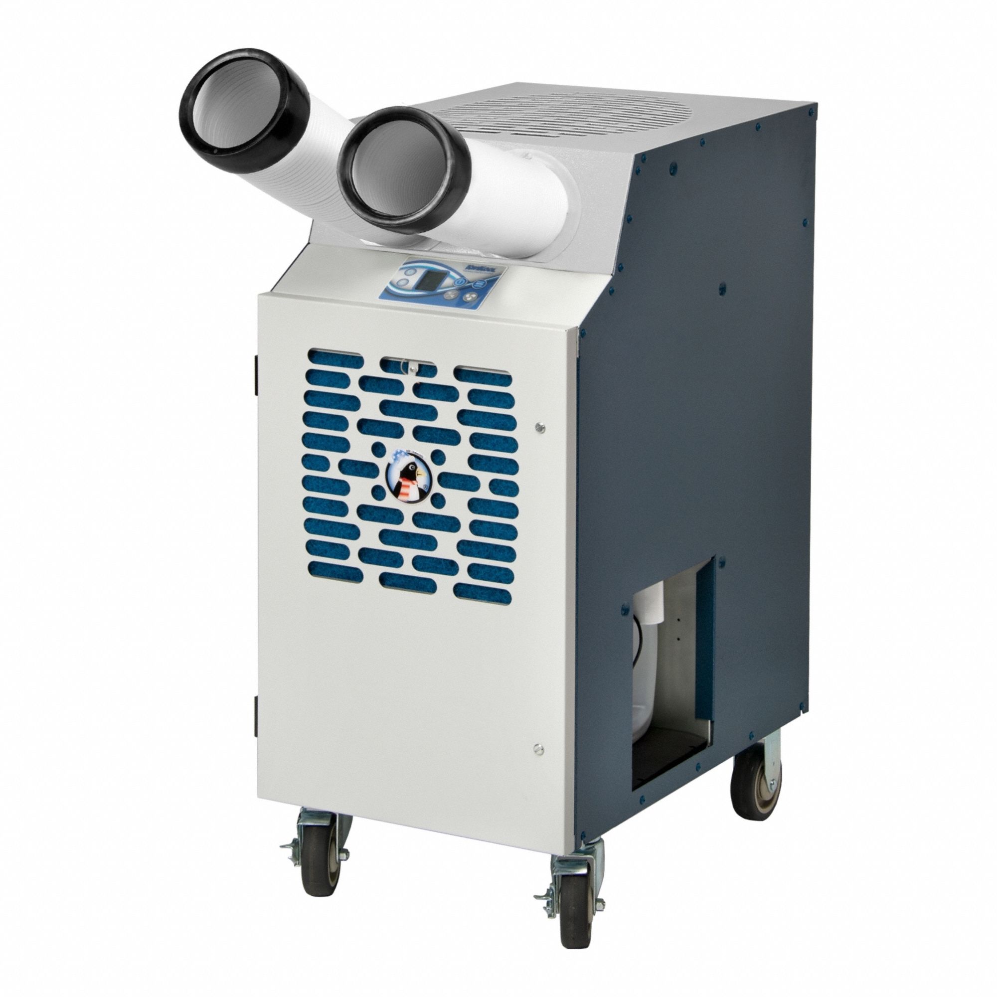 Portable Air Conditioner: 600 sq ft – 700 sq ft, 16, 800 BtuH, 115V AC, Cooling Only