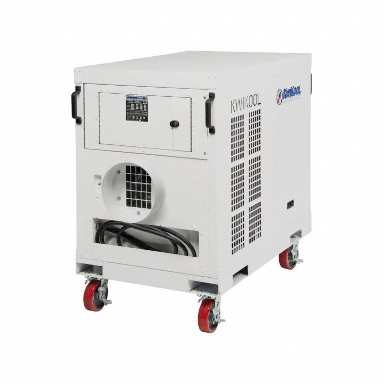 Portable Air Conditioner: 60, 000 BtuH, 3, 000 sq ft – 3, 600 sq ft, 208/230V AC
