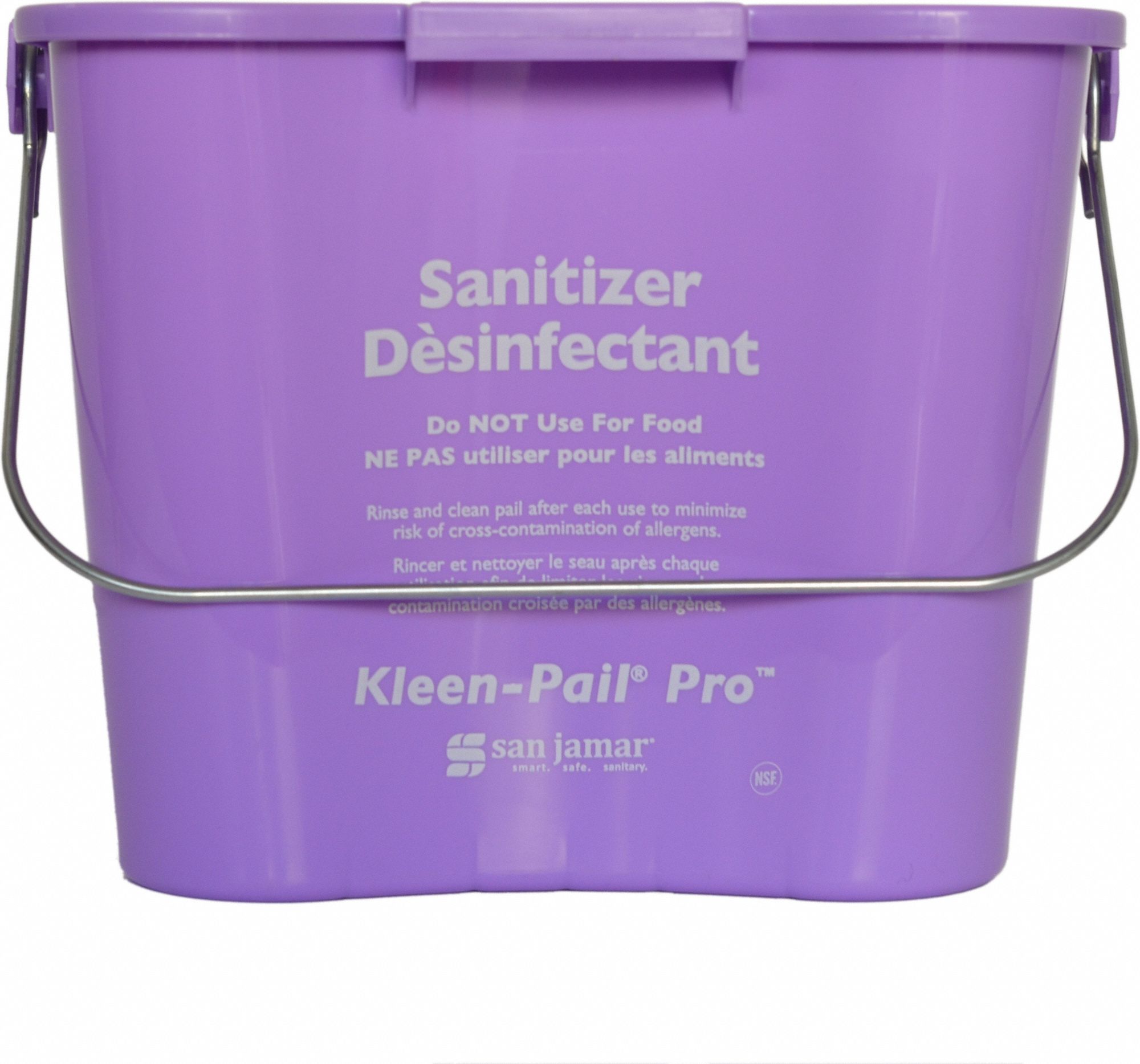 Bucket: 1 1/2 gal Capacity, 8 1/2 in Overall Wd, 7 1/4 in Overall Ht, Polypropylene