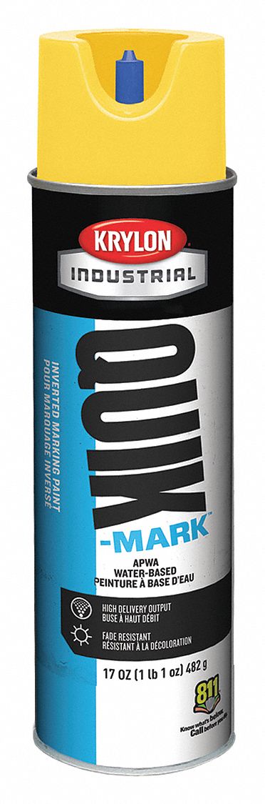 SPRAY PAINT,UTILITY YELLOW,17OZ