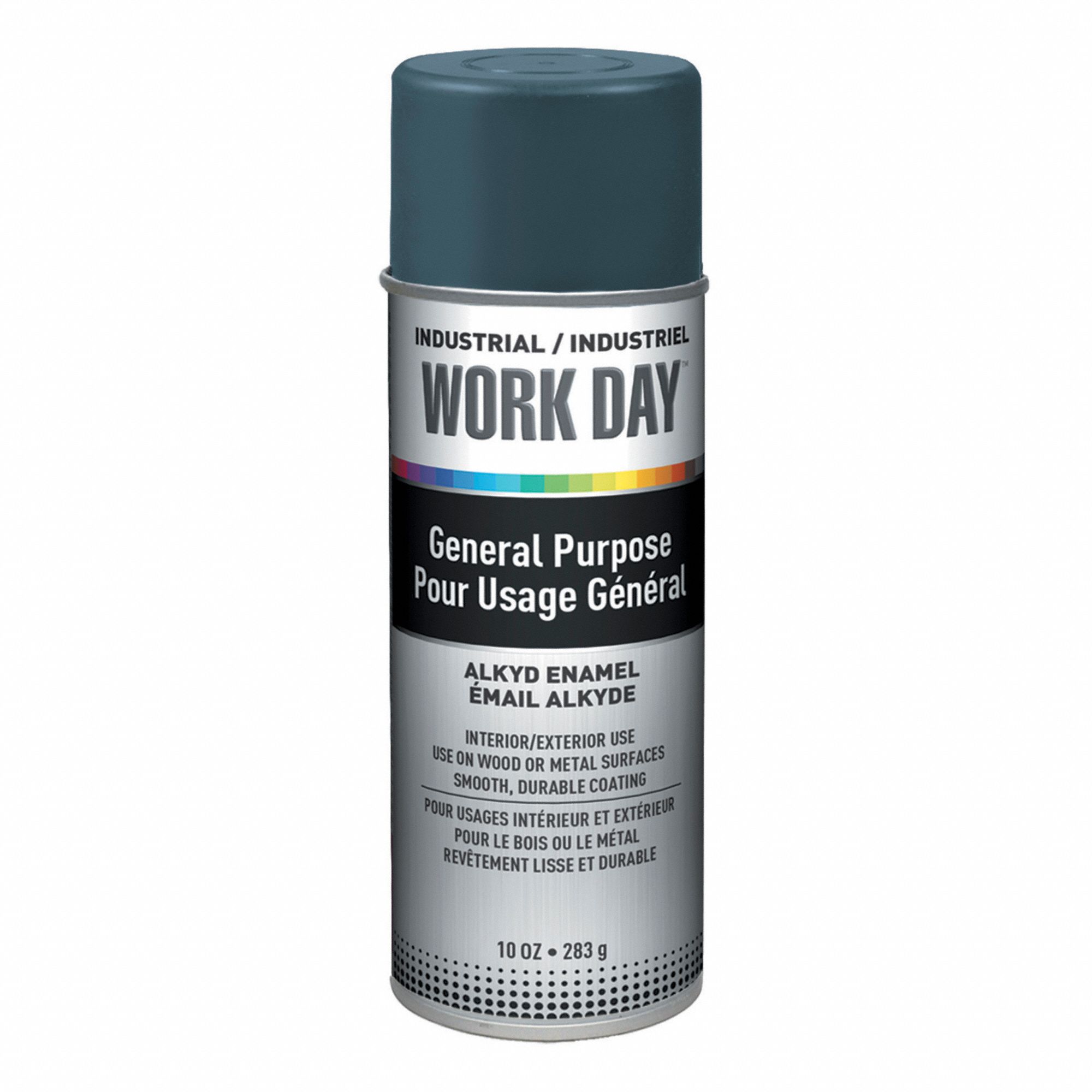 SPRAY PAINT, GENERAL PURPOSE, GLOSS FINISH, GREY, 10 OZ, SOLVENT BASE/ALKYD ENAMEL