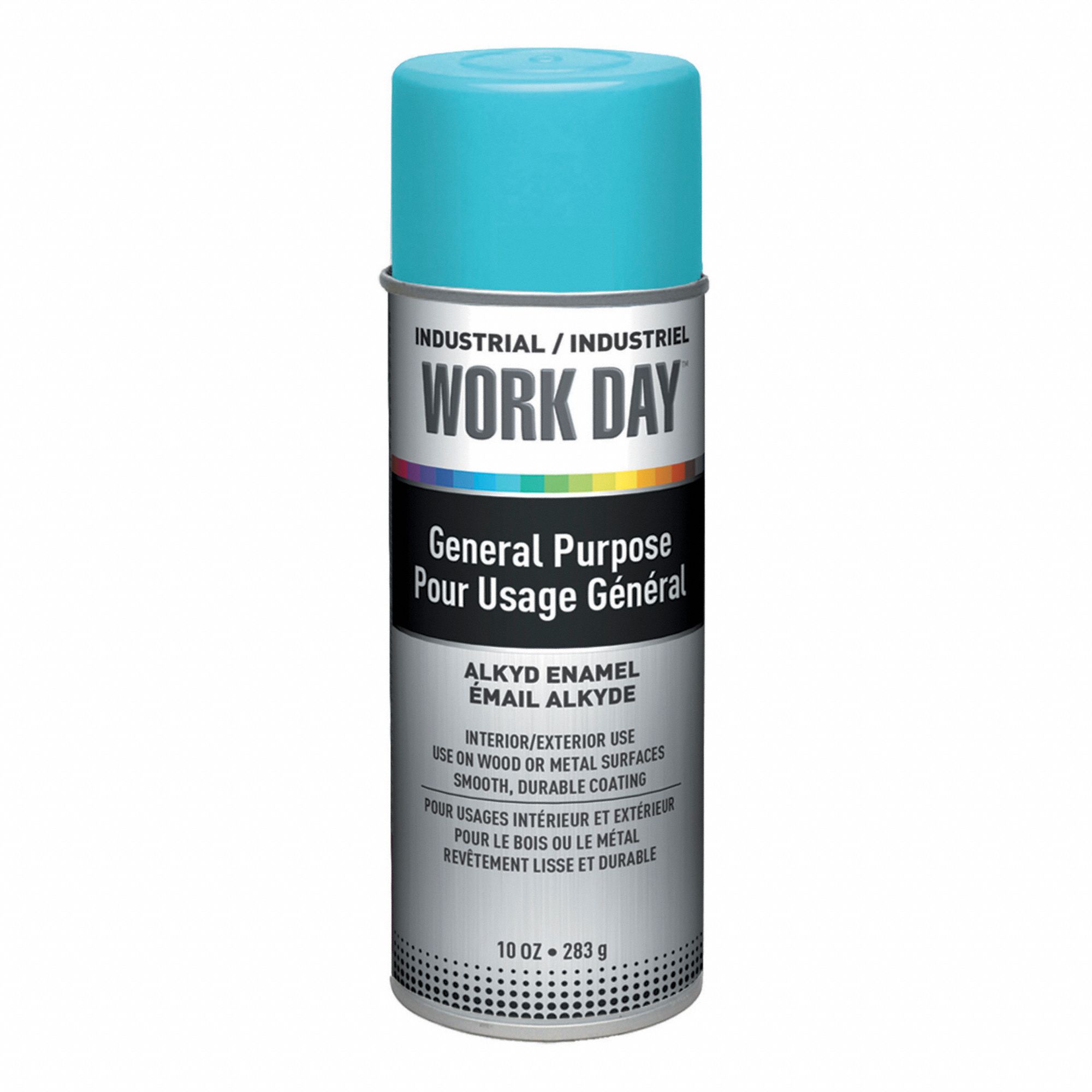 SPRAY PAINT, GENERAL PURPOSE, GLOSS FINISH, BLUE, 10 OZ, SOLVENT BASE/ALKYD ENAMEL
