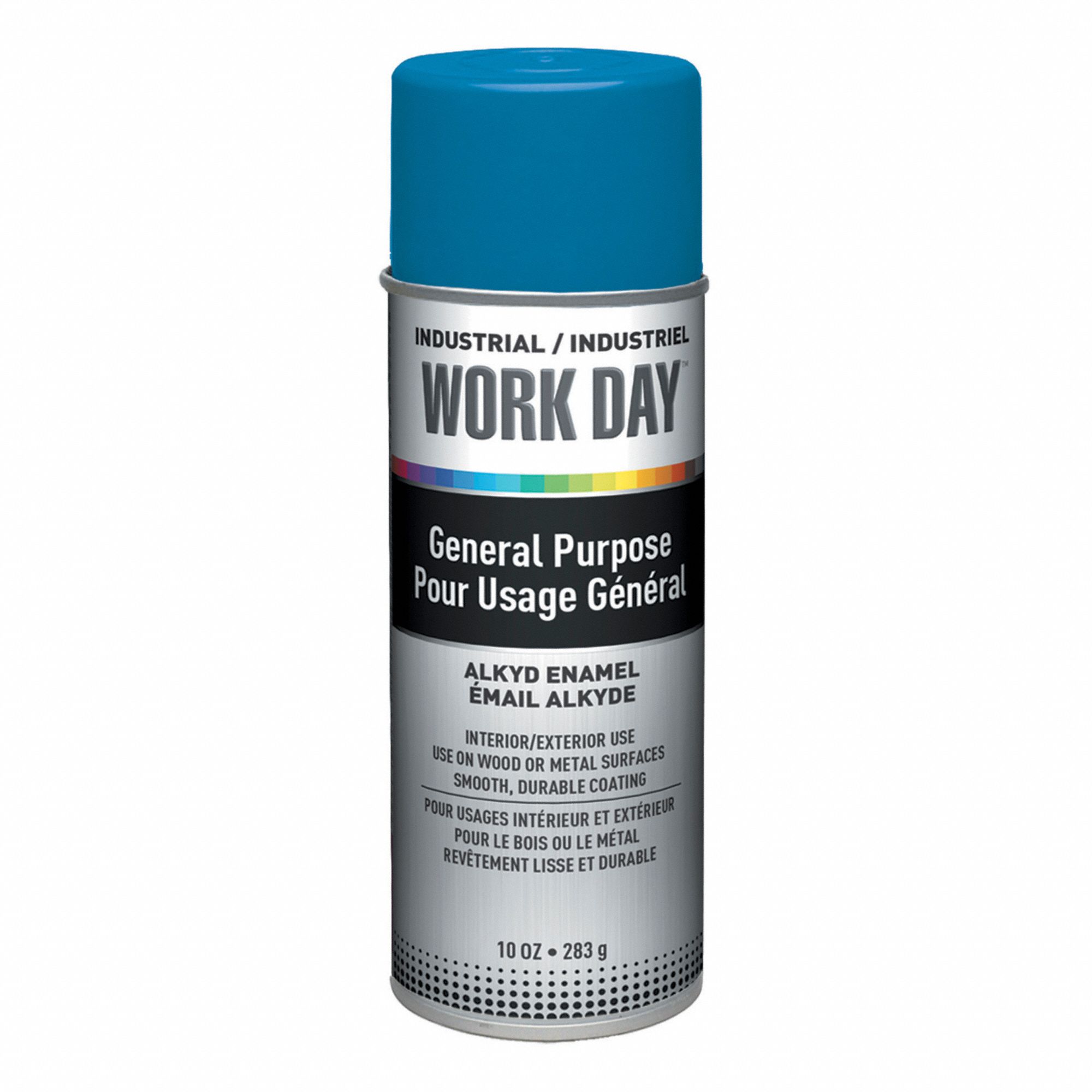 SPRAY PAINT, GENERAL PURPOSE, GLOSS FINISH, TRUE BLUE, 10 OZ, SOLVENT BASE/ALKYD ENAMEL