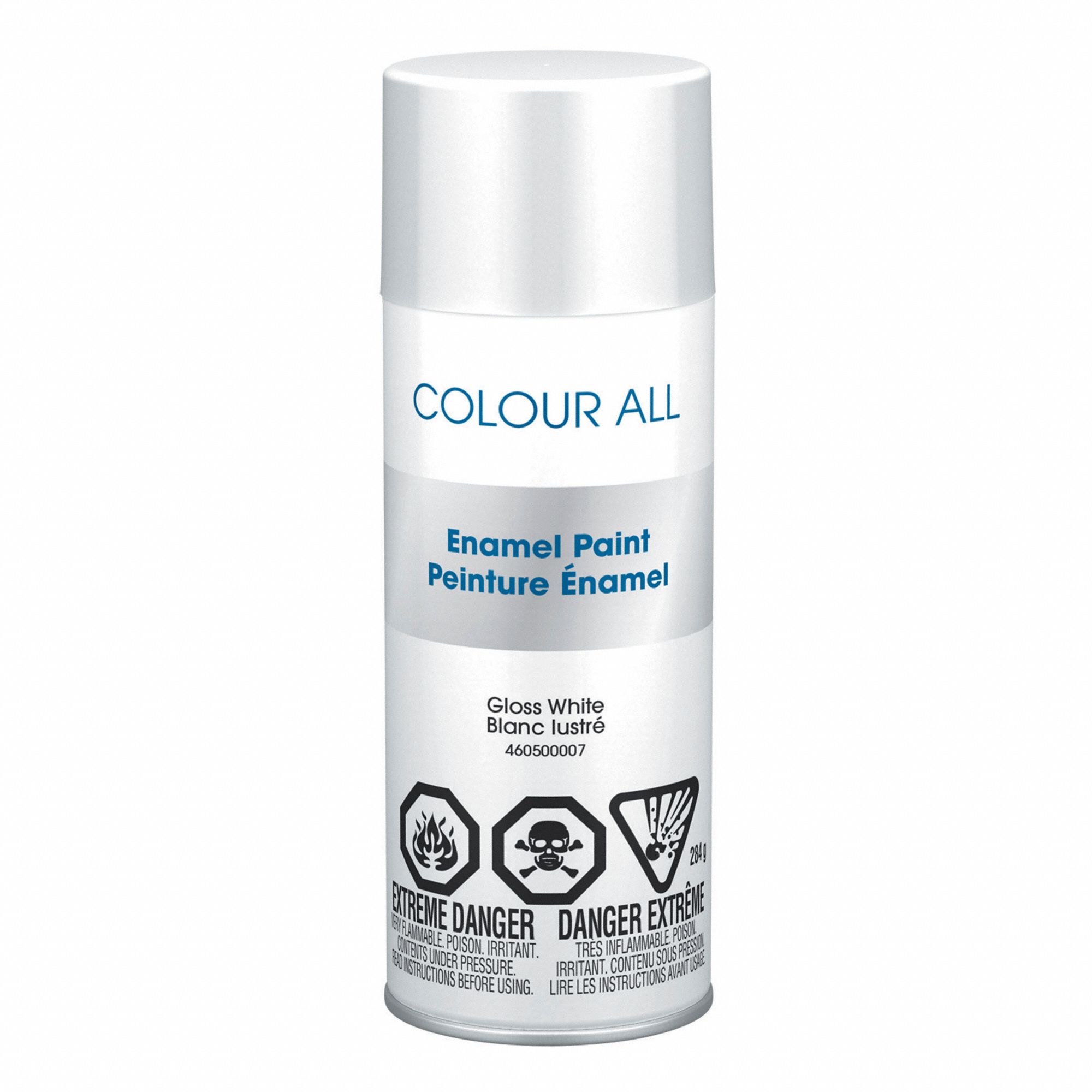 SPRAY PAINT, ENAMELS, GLOSS FINISH, WHITE, 11 OZ, ENAMEL BASE/ENAMEL RESIN