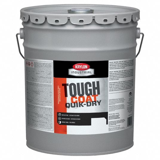 Krylon K00780464-20 5 gal. Flat Black High Gloss Alkyd Enamel Paint