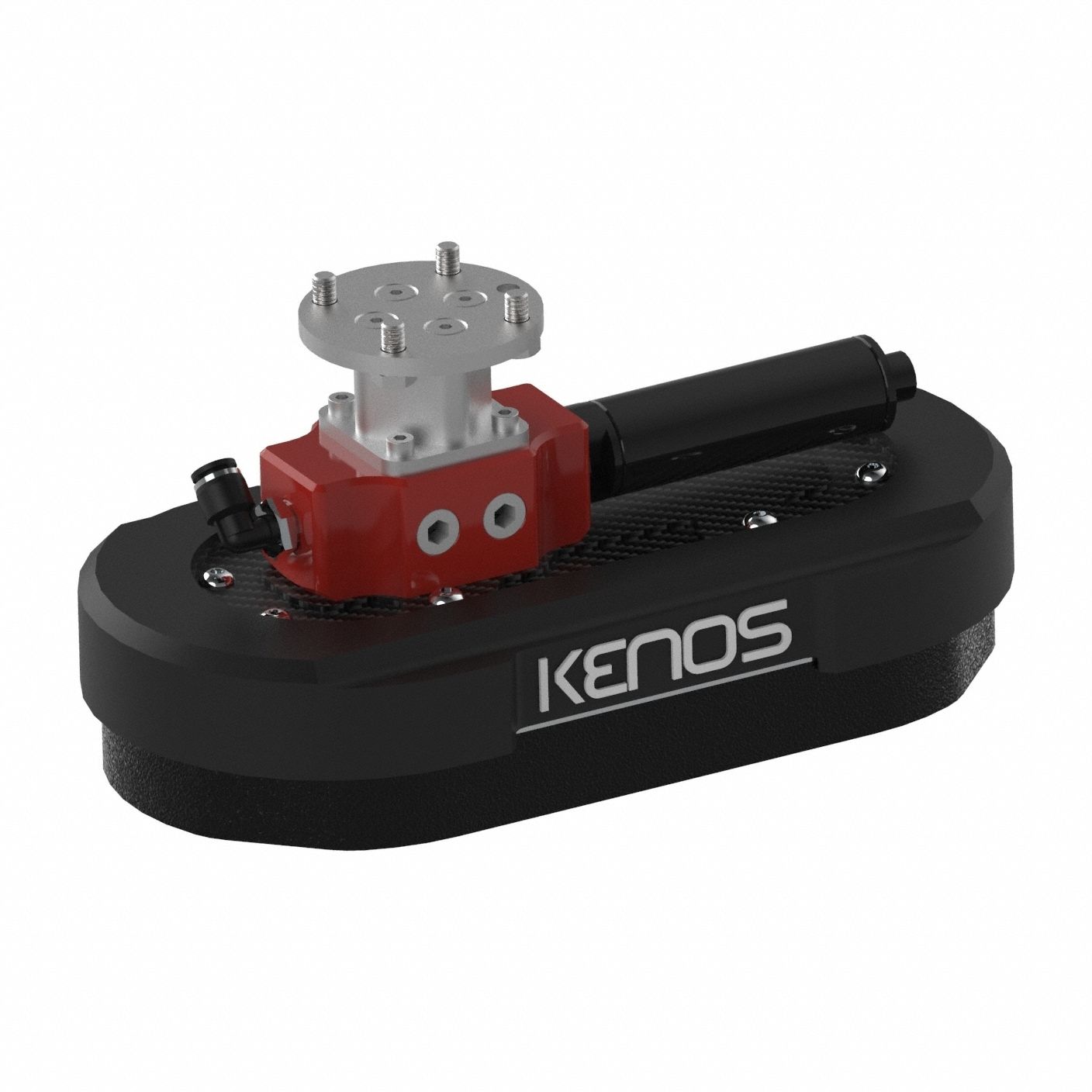 Foam Gripper: Kenos Safe&Light, 240 mm x 120 mm Oval Pad, 24 mm Pad Ht, EPDM, 6 mm Inlet