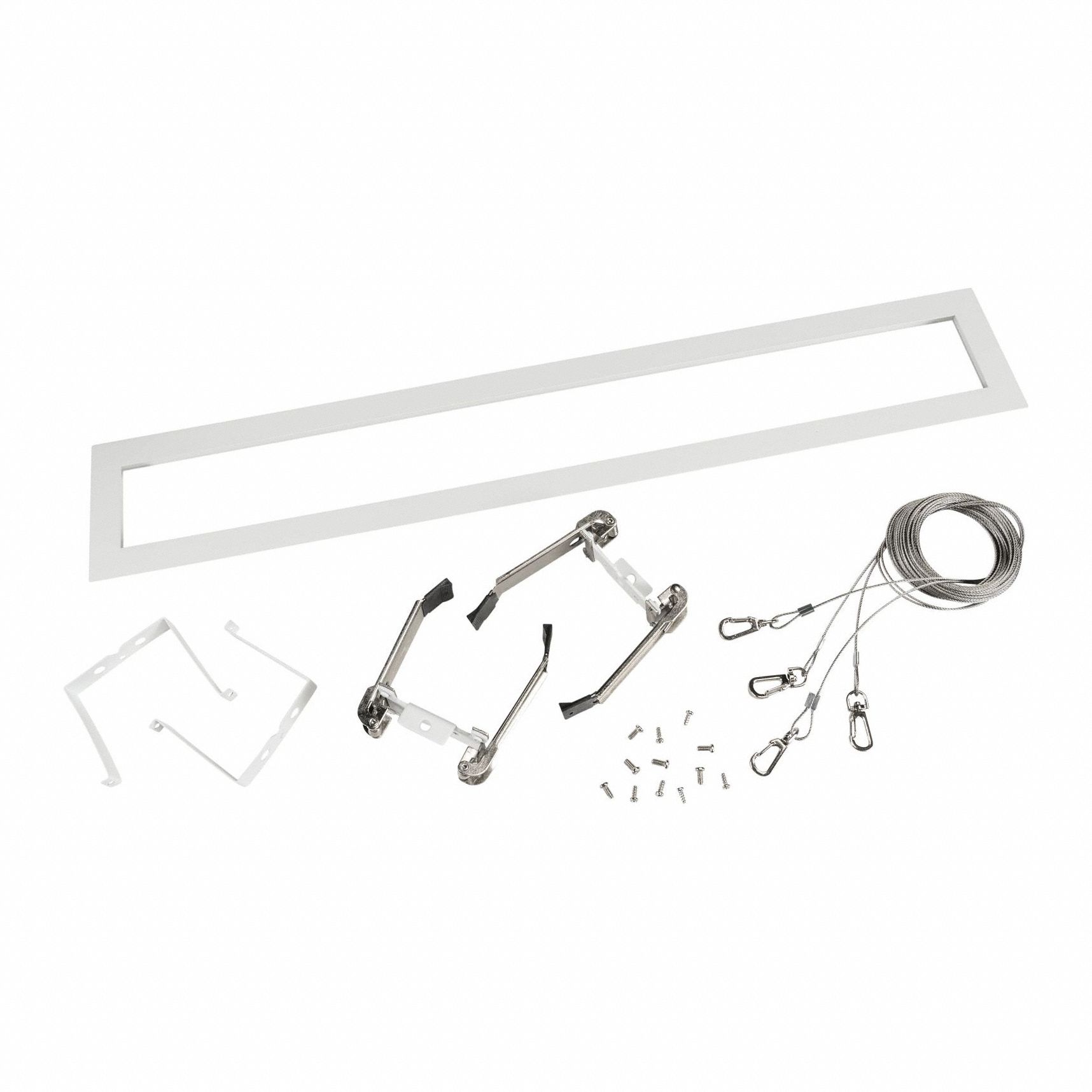 Light Fixture Mounting Kit: 2 ft Fixtures in Drywall Ceiling