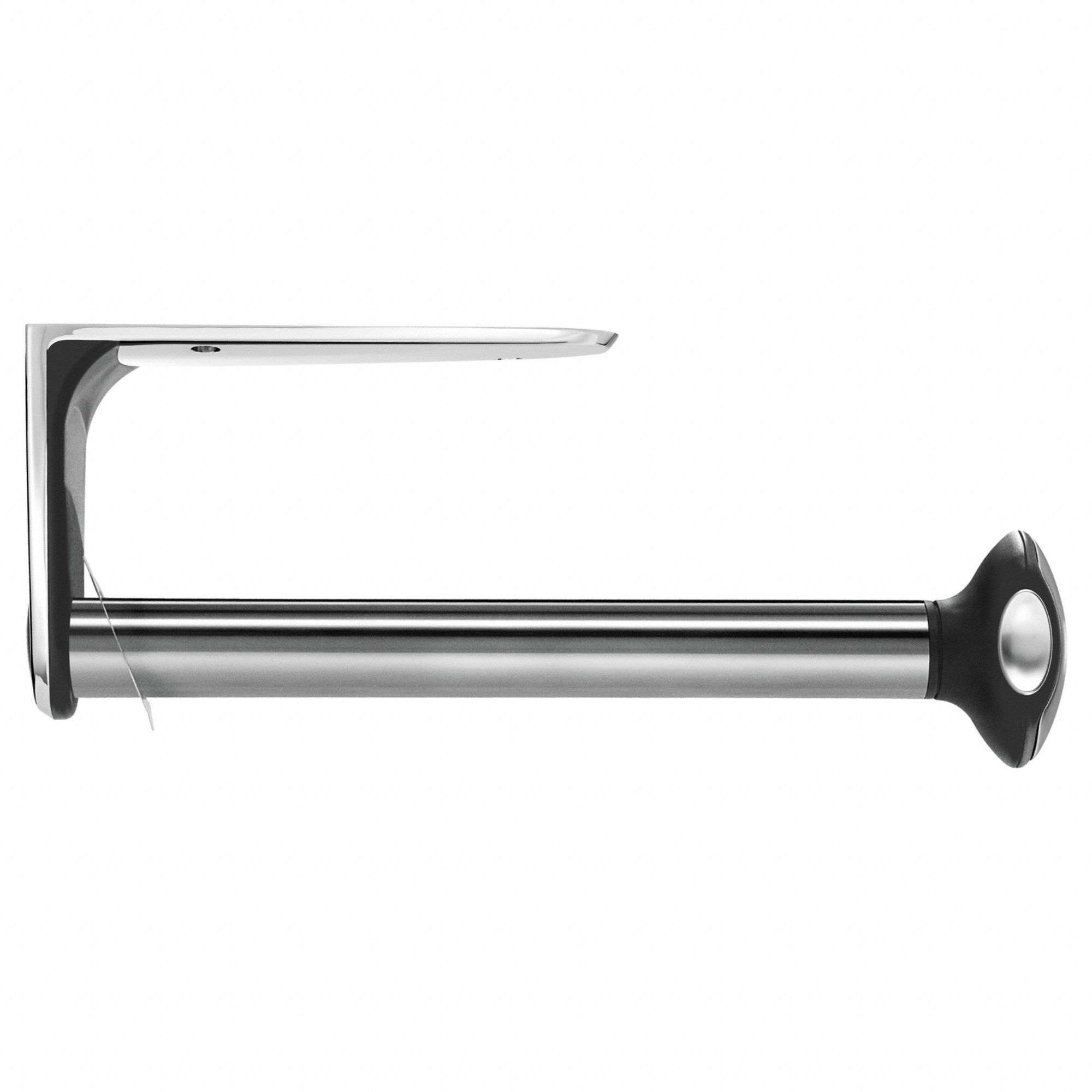 Paper Towel Dispenser: Perforated Roll, 13 1/8 in Paper Towel Wd, 3 in, Stainless Steel