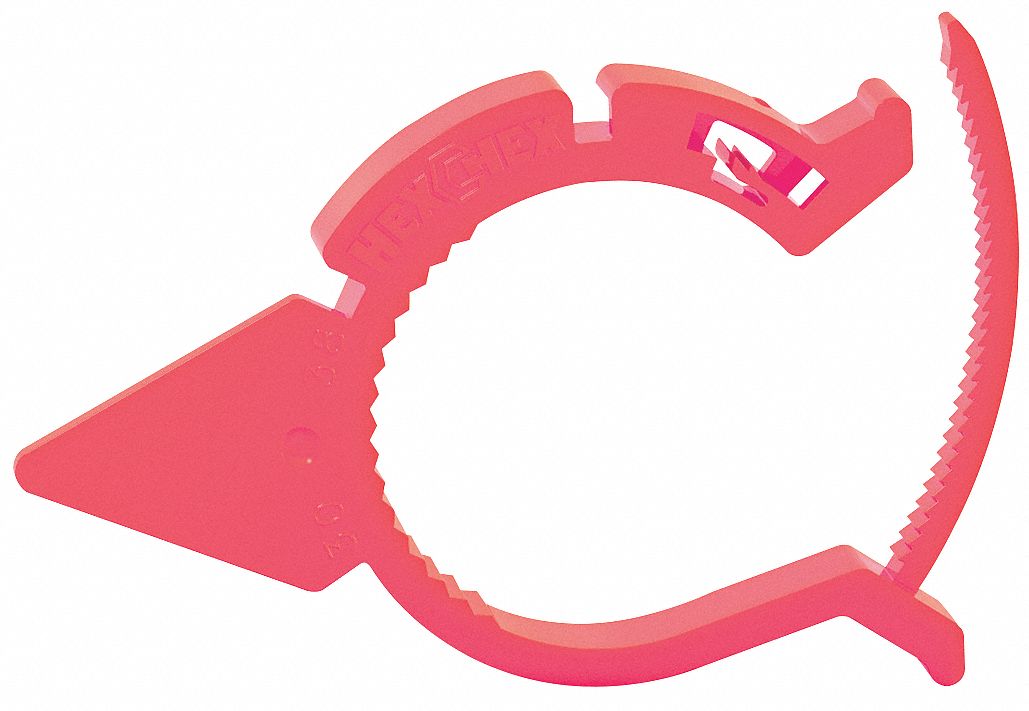 Loose Wheel Nut Indicator: Loose Nut Indicator, Universal, Red, 4 in Overall Lg, Plastic