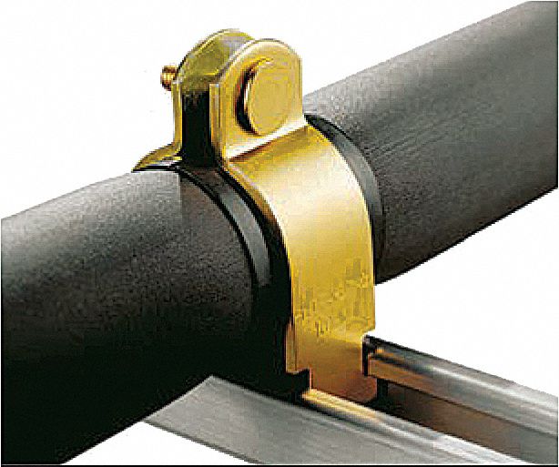 Zinc-Plated Steel, For 5/8 in Copper Tube, Strut Clamp - 802TX3