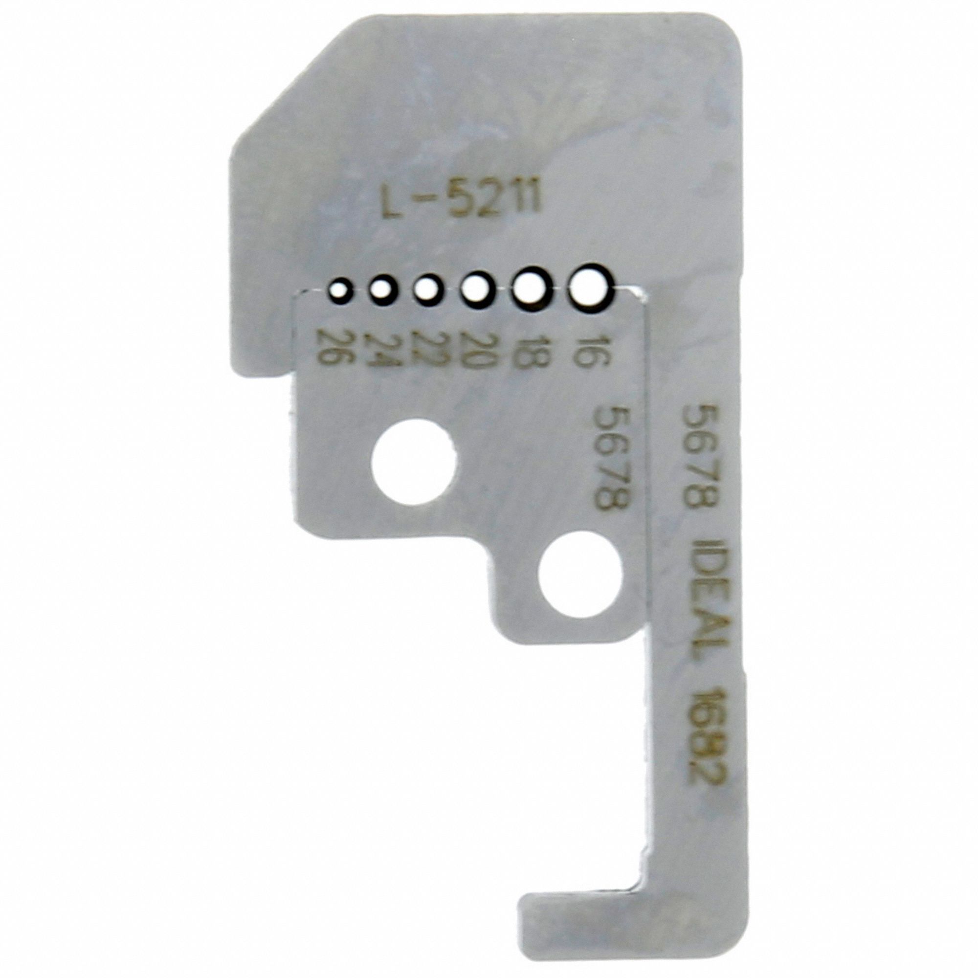 WIRE STRIPPER REPLACEMENT BLADE, 1 4/5 IN OVERALL L, STEEL, LESS THAN 6 IN, FOR 10F592, 45-171, & L-5211