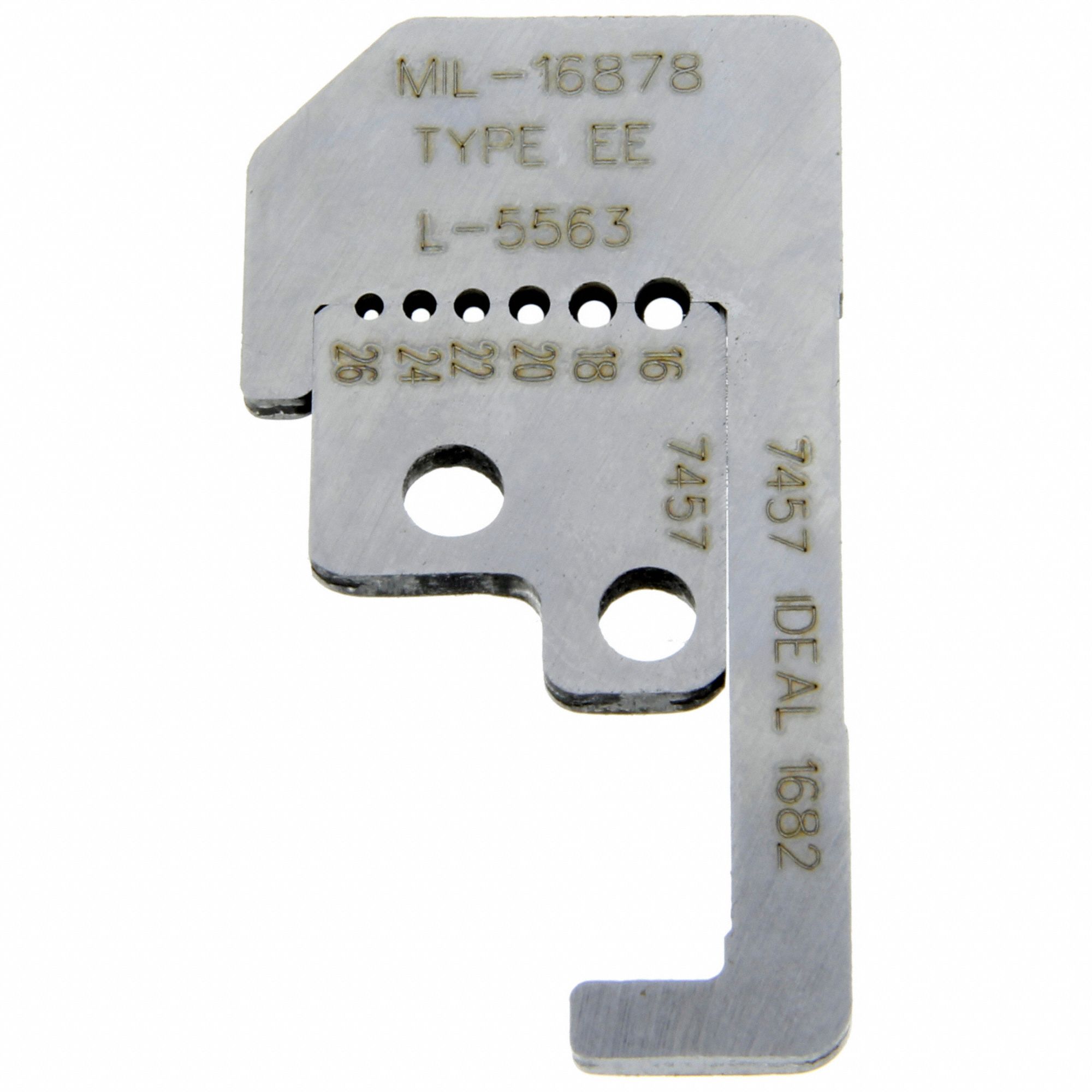 WIRE STRIPPER REPLACEMENT BLADE, 1 4/5 IN OVERALL L, STEEL, LESS THAN 6 IN, FOR 10F576, 45-174, & L-5563