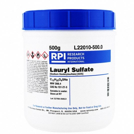 Sodium Lauryl Sulfate, C12H25NaO4S